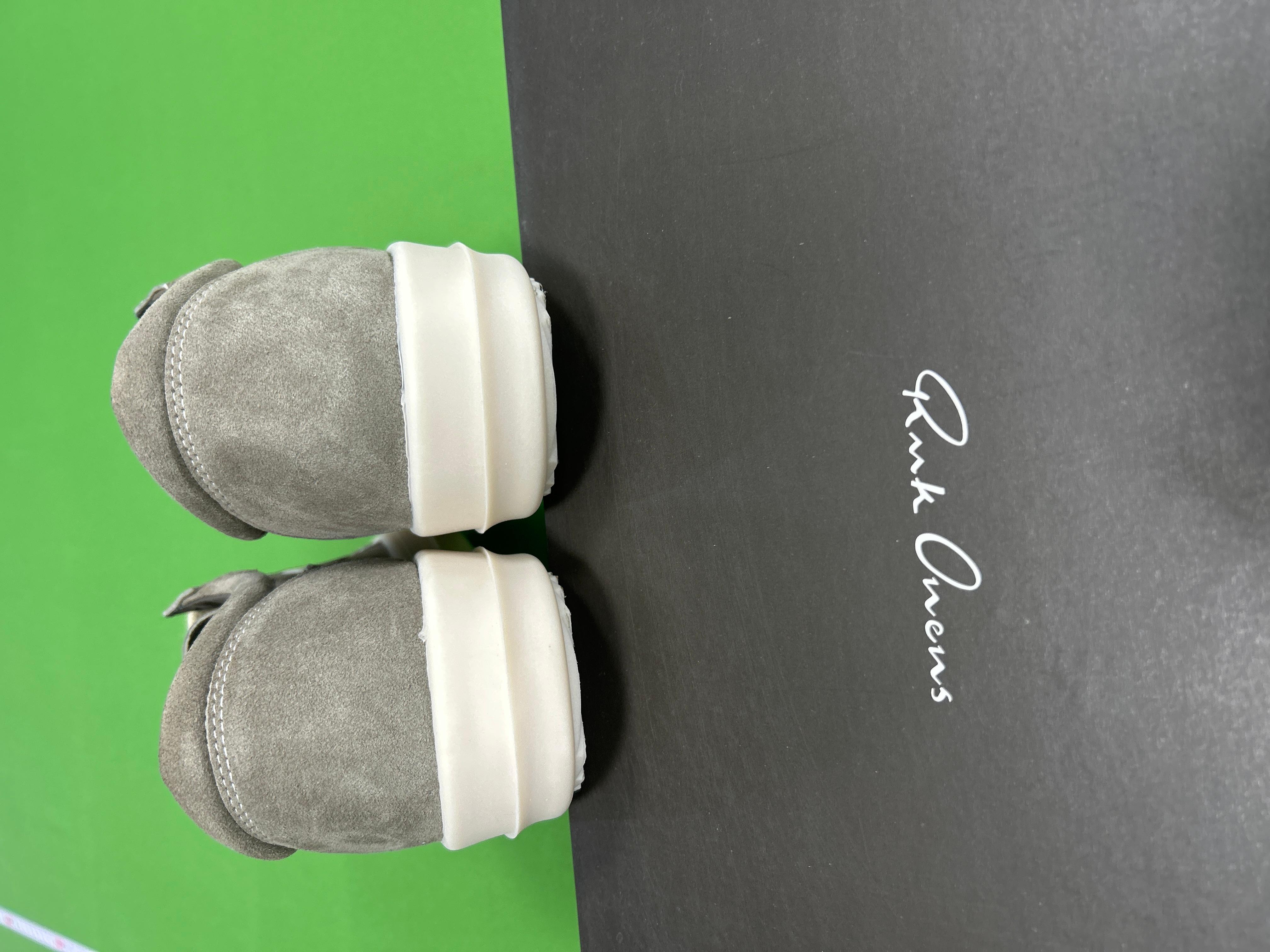 Foto QC 7 de Rick Owens Vintage Sneaks Low Suede Brown Dark Gray Milk RU01D3897 LBKLCO