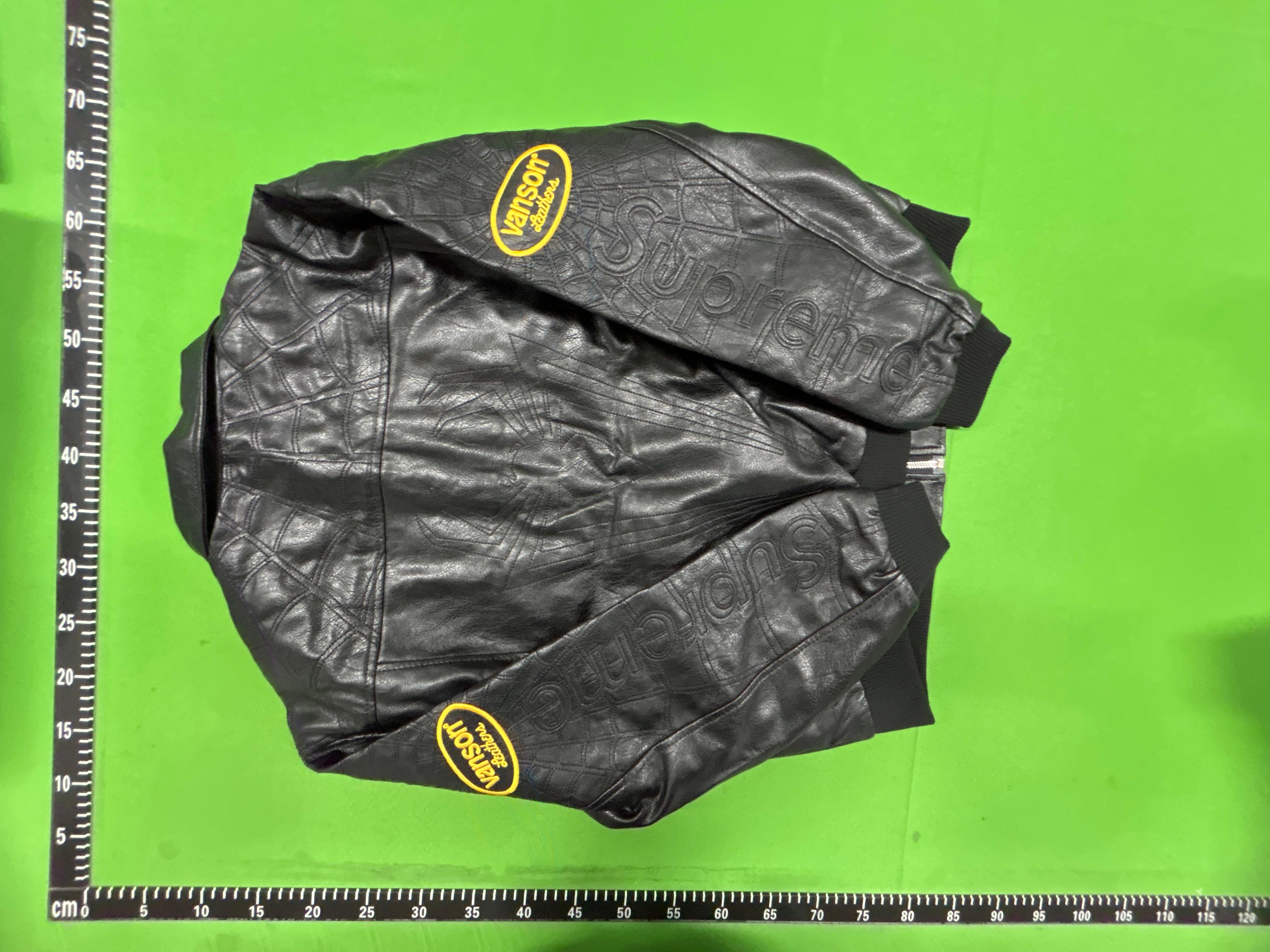 Foto QC 4 de Supreme Vanson Leathers Spider-Man Jacket Leather Black