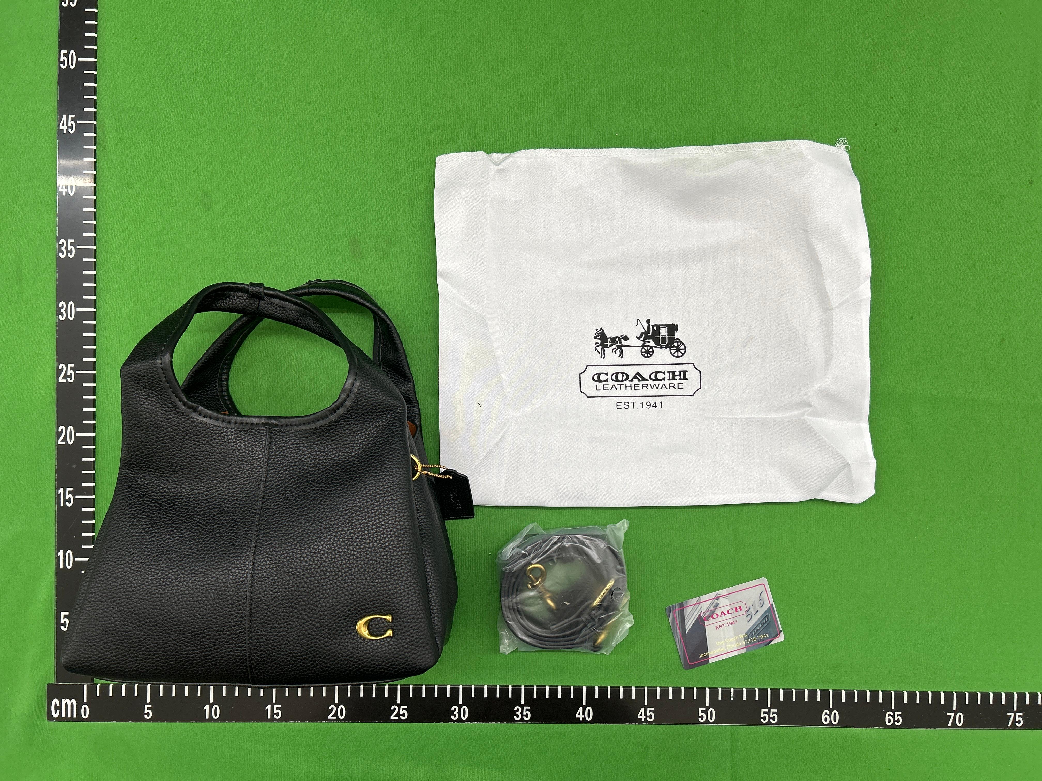 Foto QC 1 de Coach Lana Shoulder Bag 23 Brown Suede