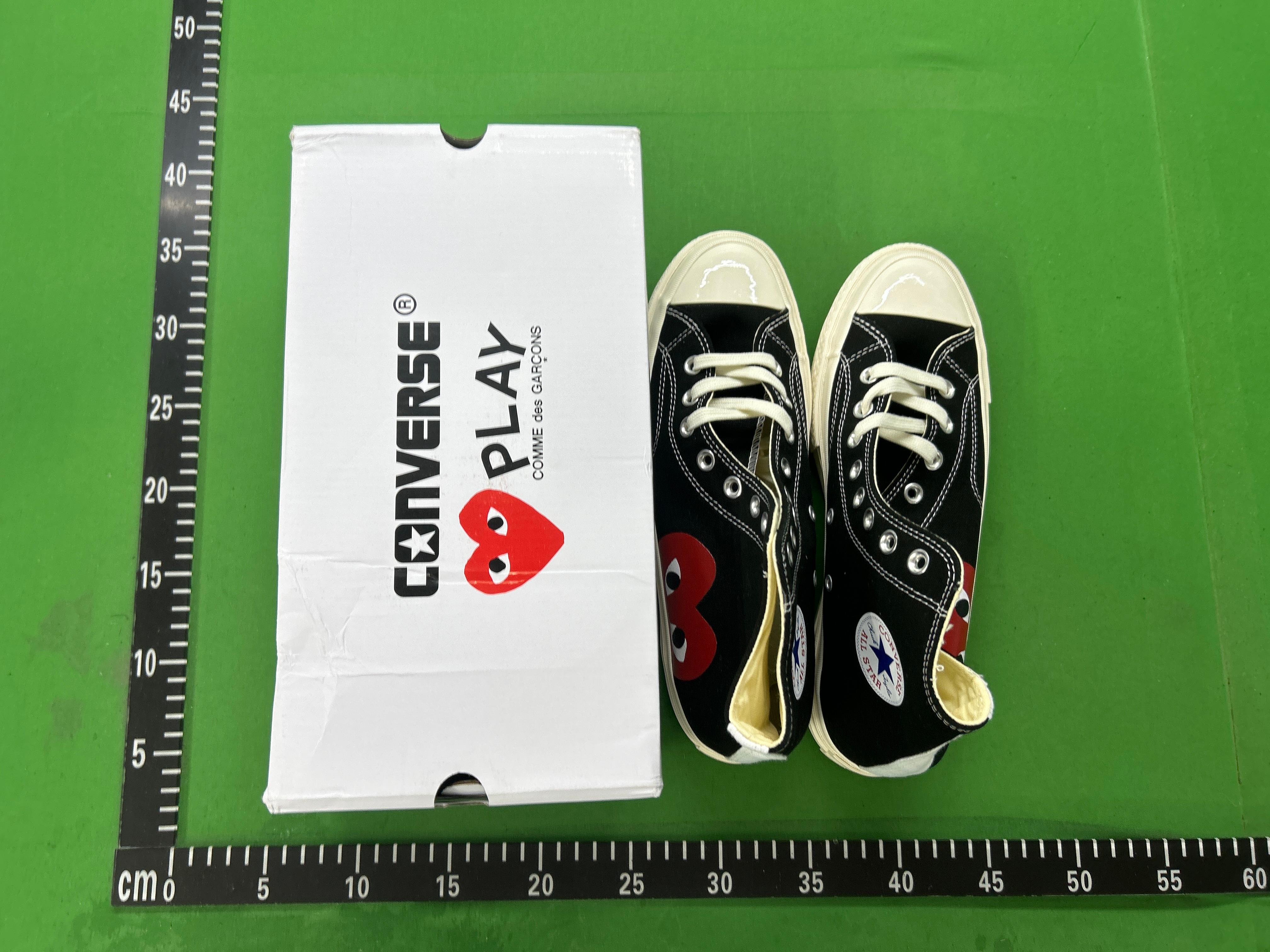 Foto QC 2 de Converse Chuck 70 High Comme des Garçons PLAY Black Red Sole A01793C