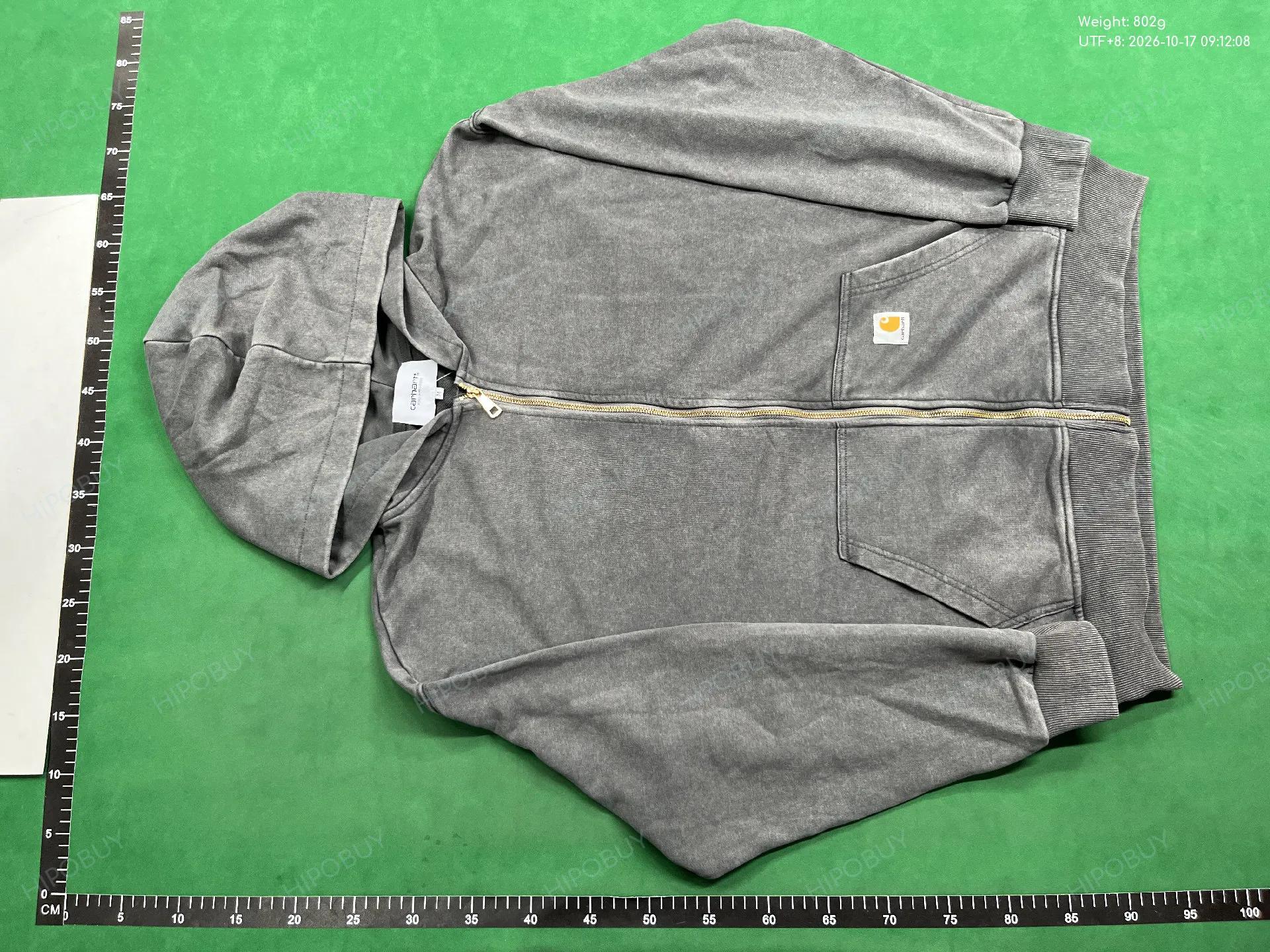 Foto QC 2 de Carhartt WIP Zip Sweater Hoodie Brown