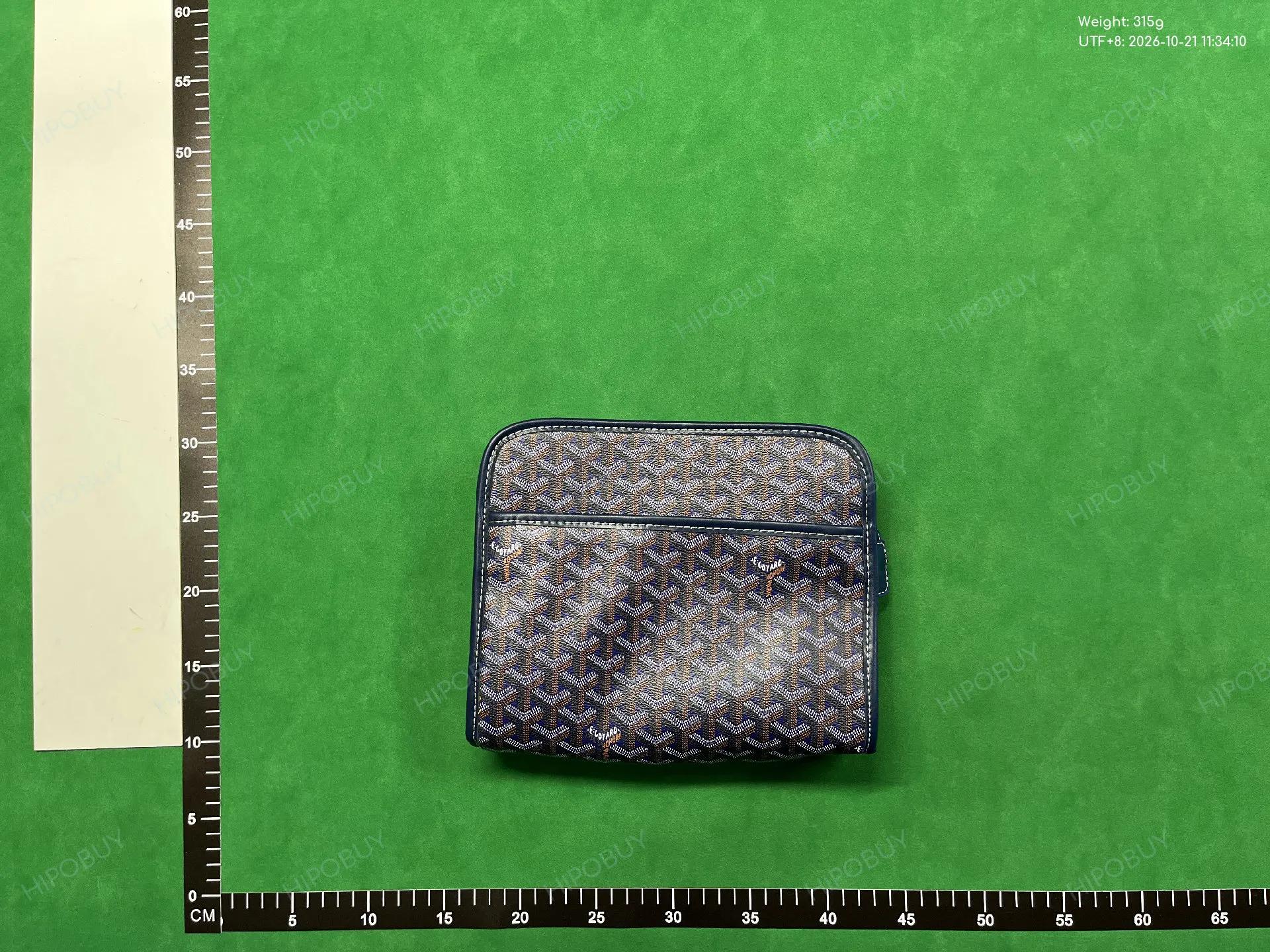 Foto QC 5 de Goyard Jouvence Toiletry Bag MM Black/Tan Goyardine Canvas