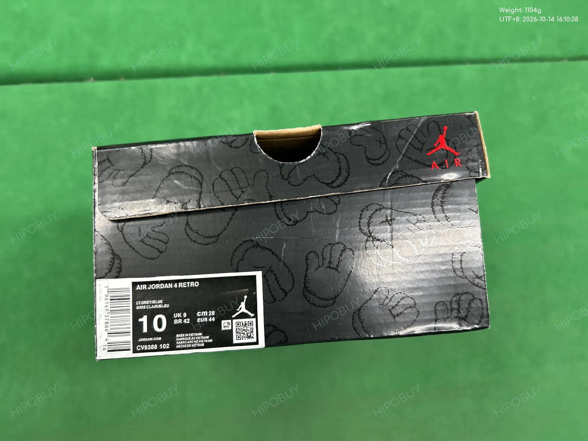 Foto QC 8 de Jordan 4 Retro Kaws Cool Grey 930155-003