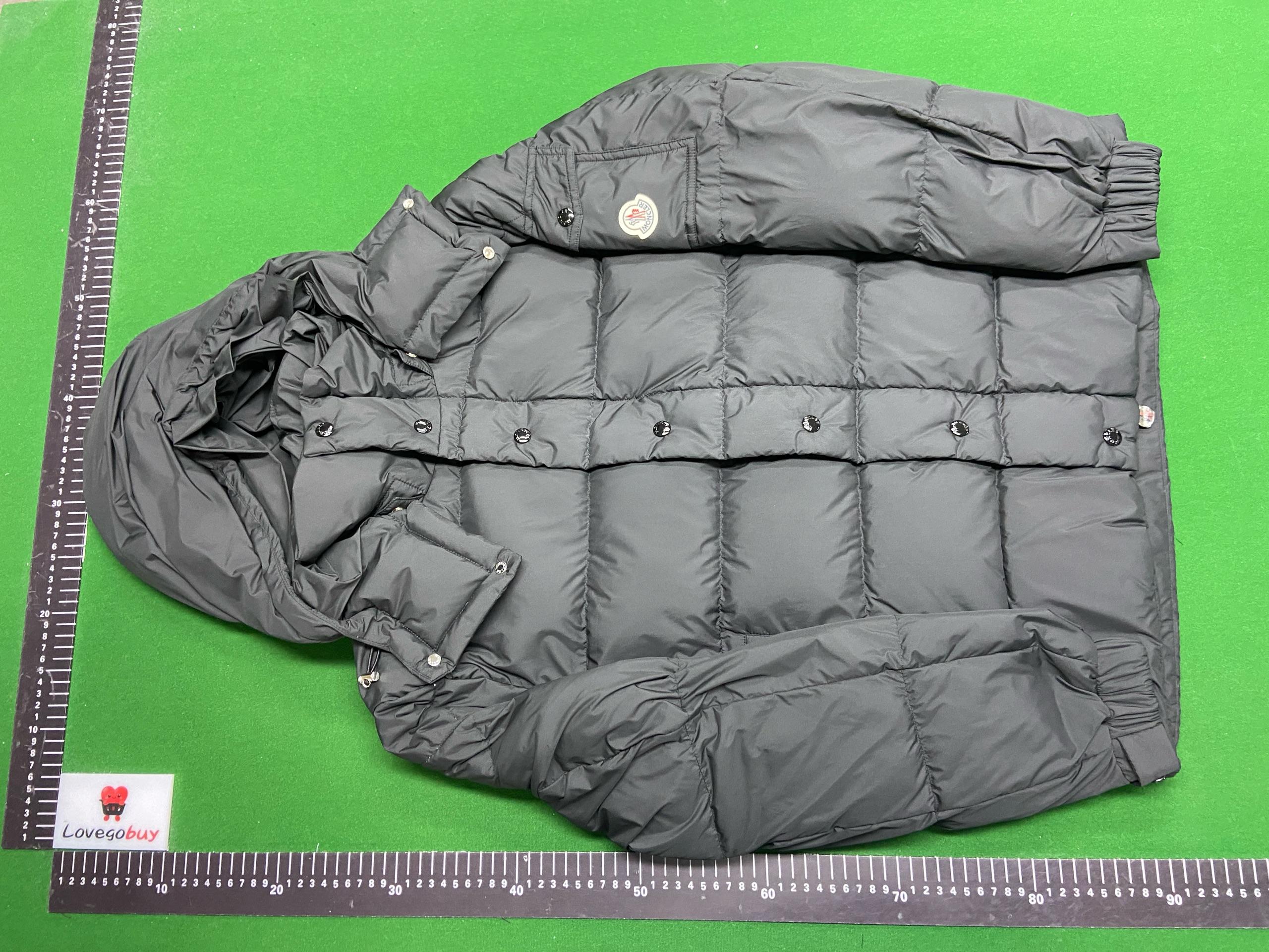 Foto QC 6 de Moncler Maya Down Puffer Jacket Fur Trim Navy