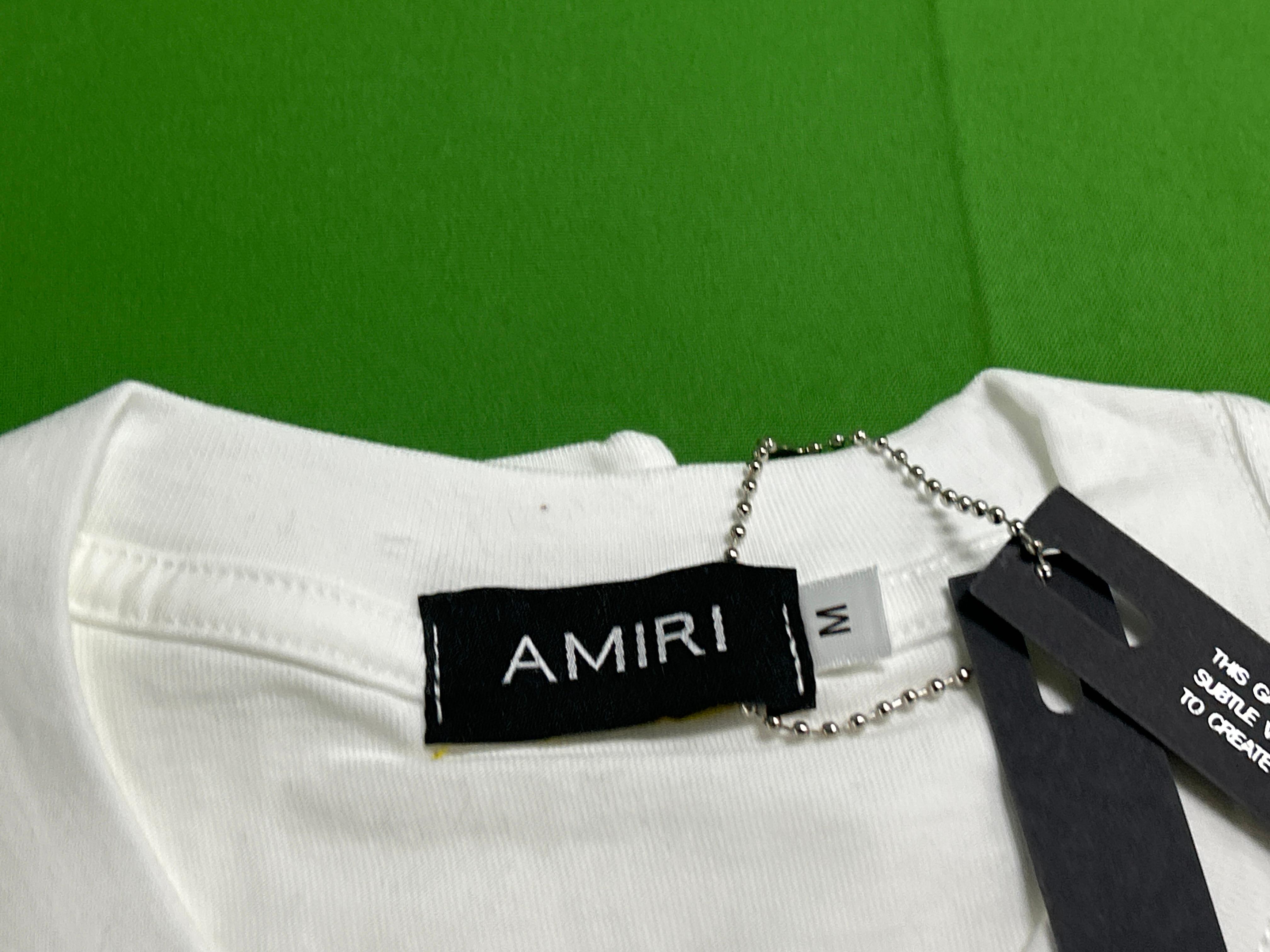 Foto QC 2 de AMIRI Cherub Palm Tree T-shirt Black