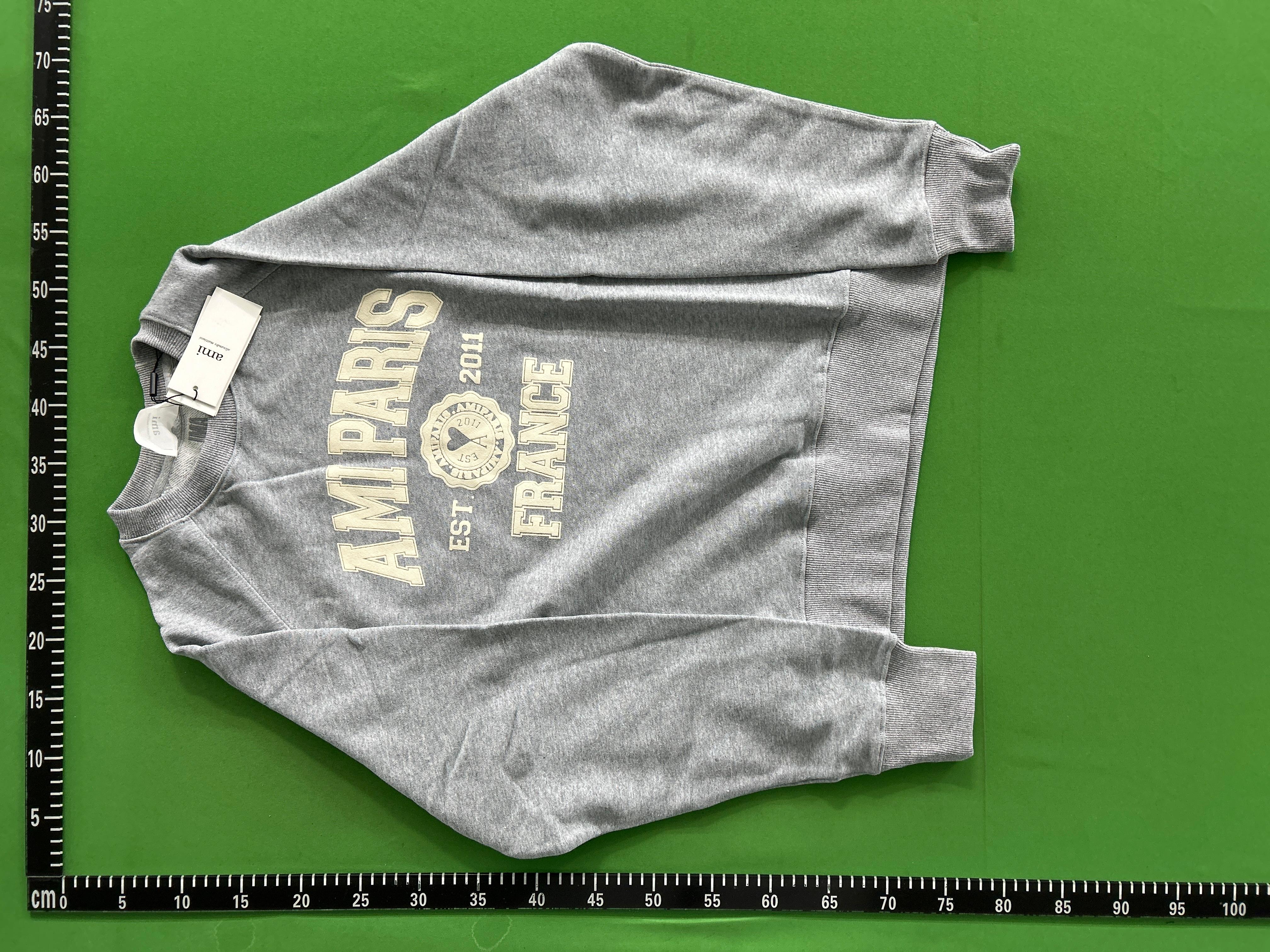 Foto QC 3 de Ami Paris Ami de Coeur Zip Sweater Cotton Navy
