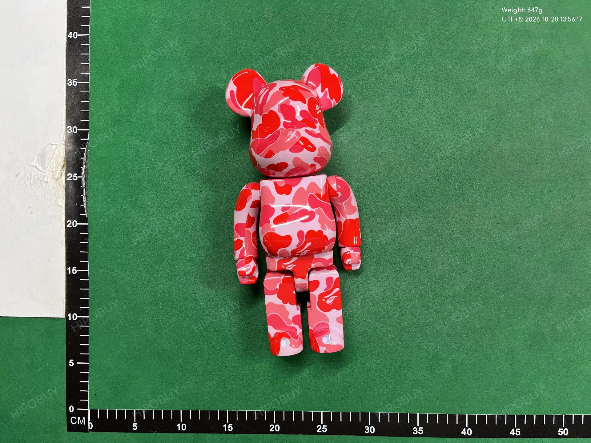 Foto QC 1 de Medicom Toy BE@RBRICK BAPE Play Camo Green 400% ABS Figure