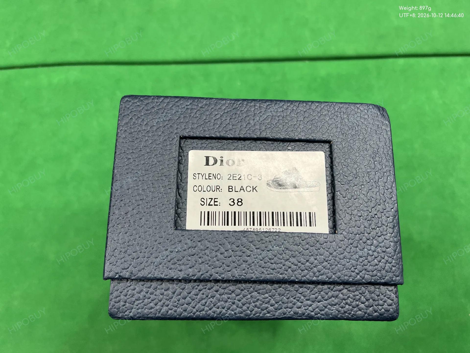 Foto QC 2 de Dior Alpha Sandals Oblique Canvas Black