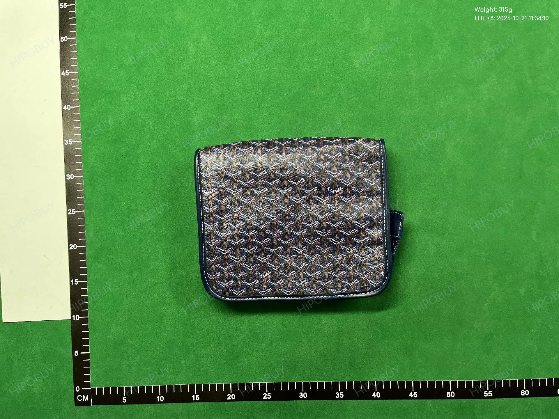 Foto QC 6 de Goyard Jouvence Toiletry Bag MM Black/Tan Goyardine Canvas