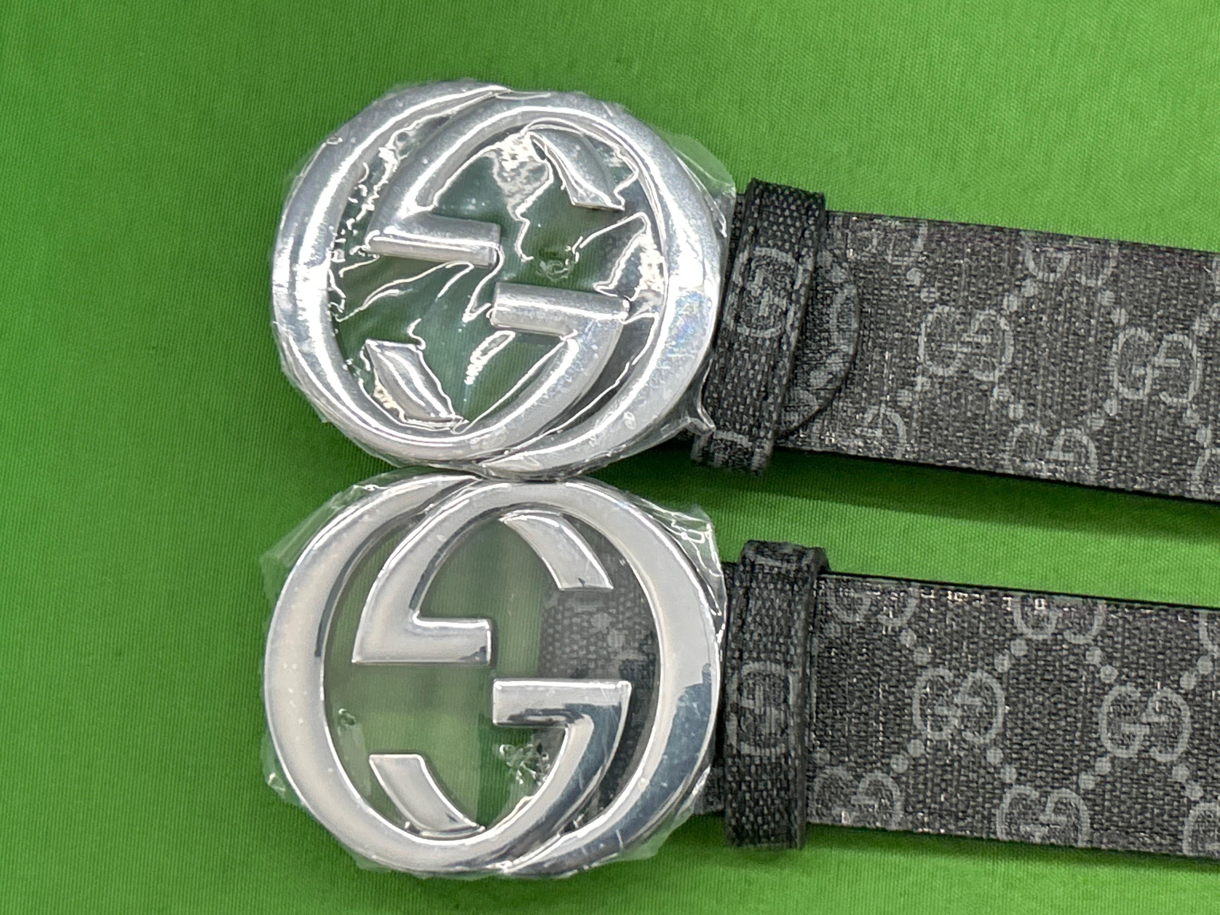 Foto QC 1 de Gucci Interlocking G Belt Black GG Supreme