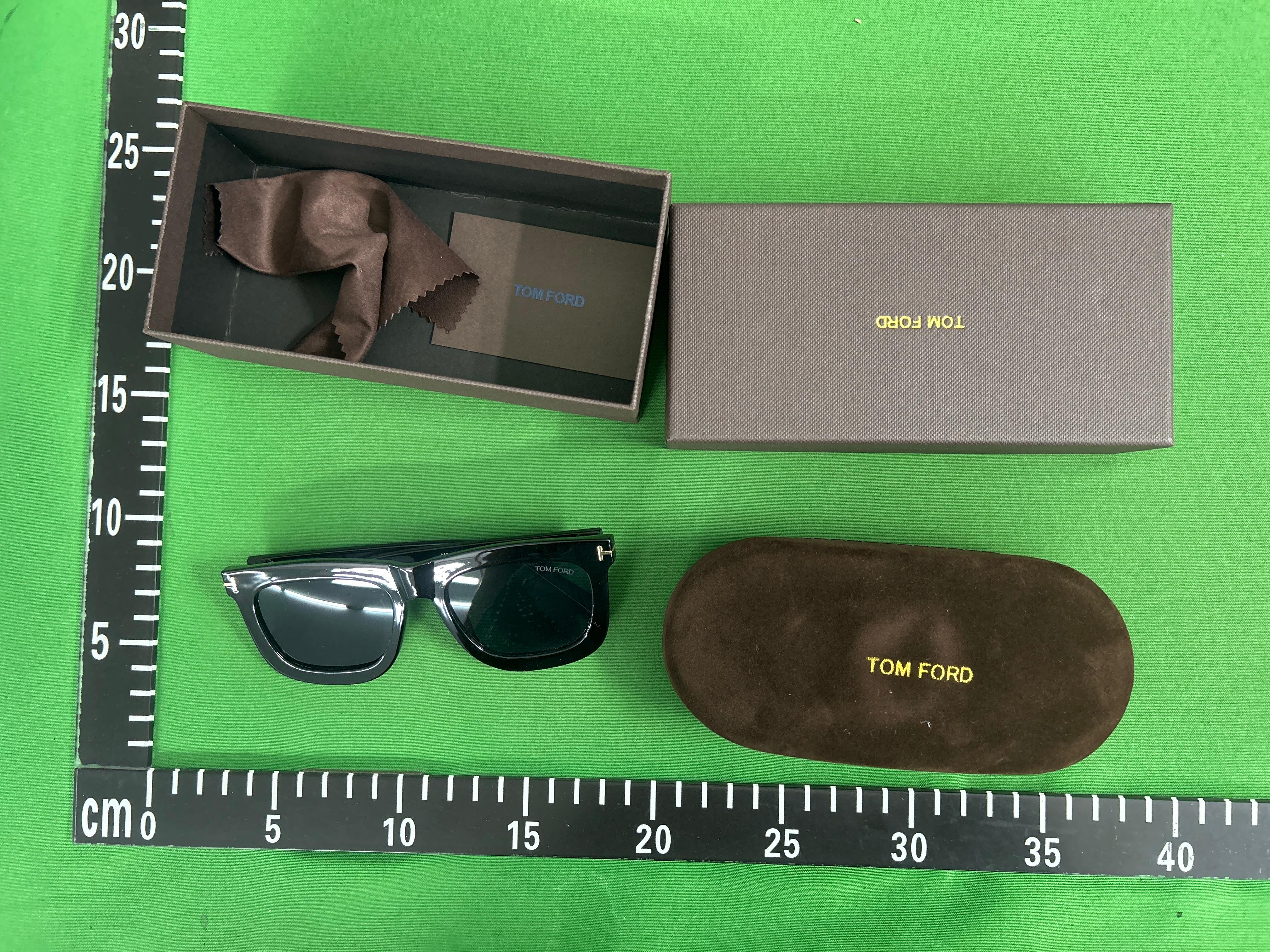 Foto QC 1 de Other Square-Frame Acetate Sunglasses Havana Green (6156)