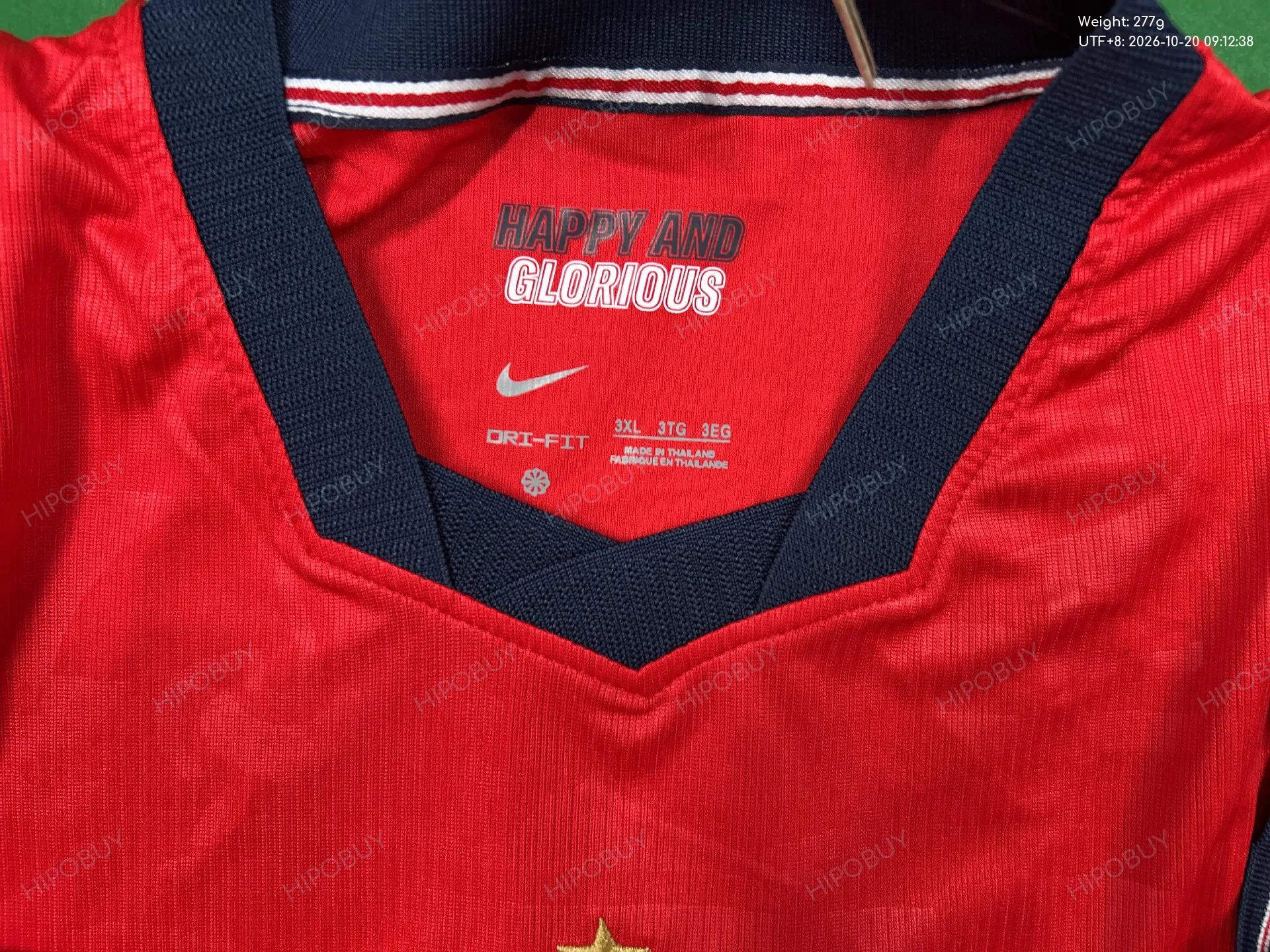 Foto QC 8 de Nike x England 2026/27 Away Kane #9 Jersey Speed Red