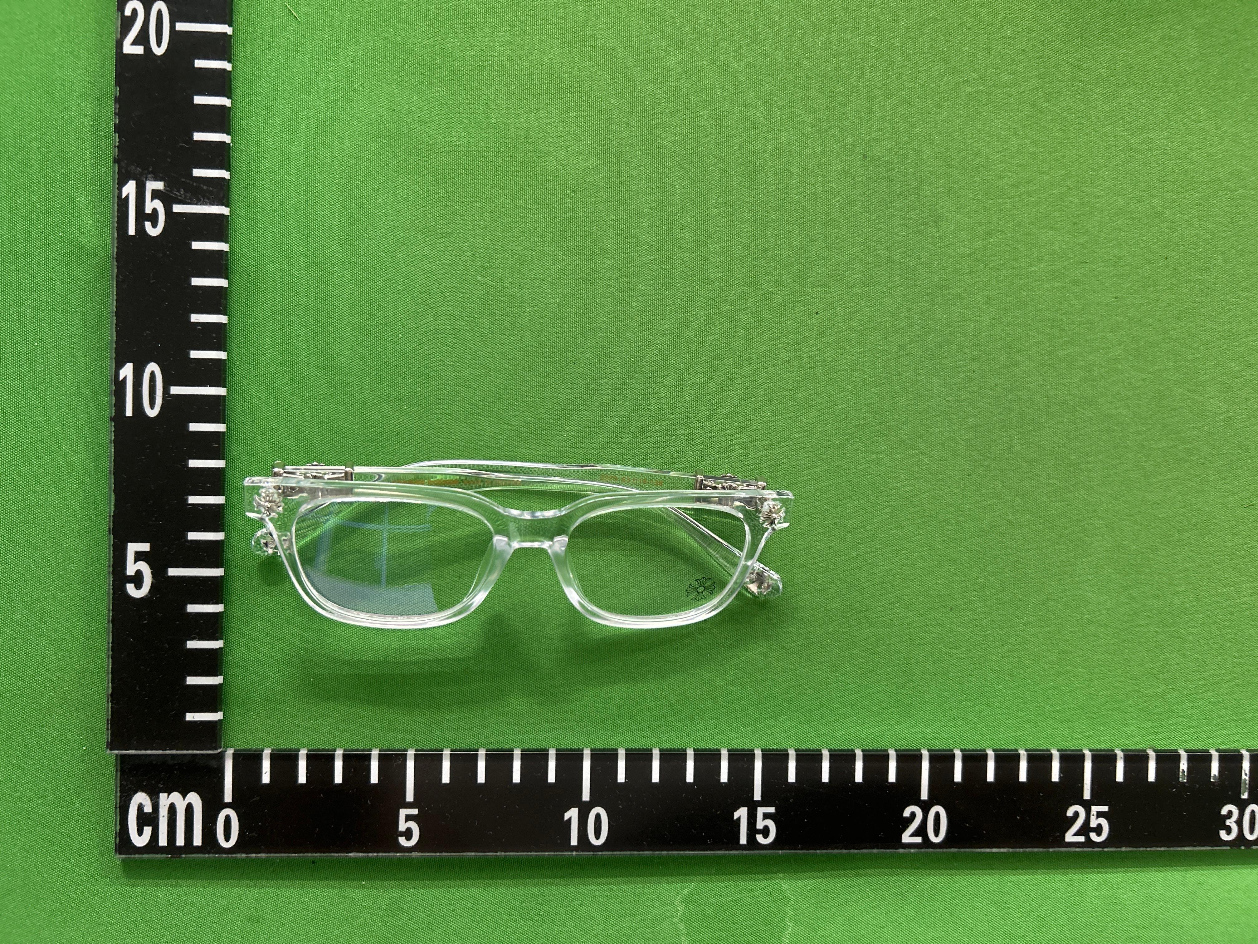 Foto QC 8 de Chrome Hearts Square-Frame Acetate Eyeglasses Clear (2273)
