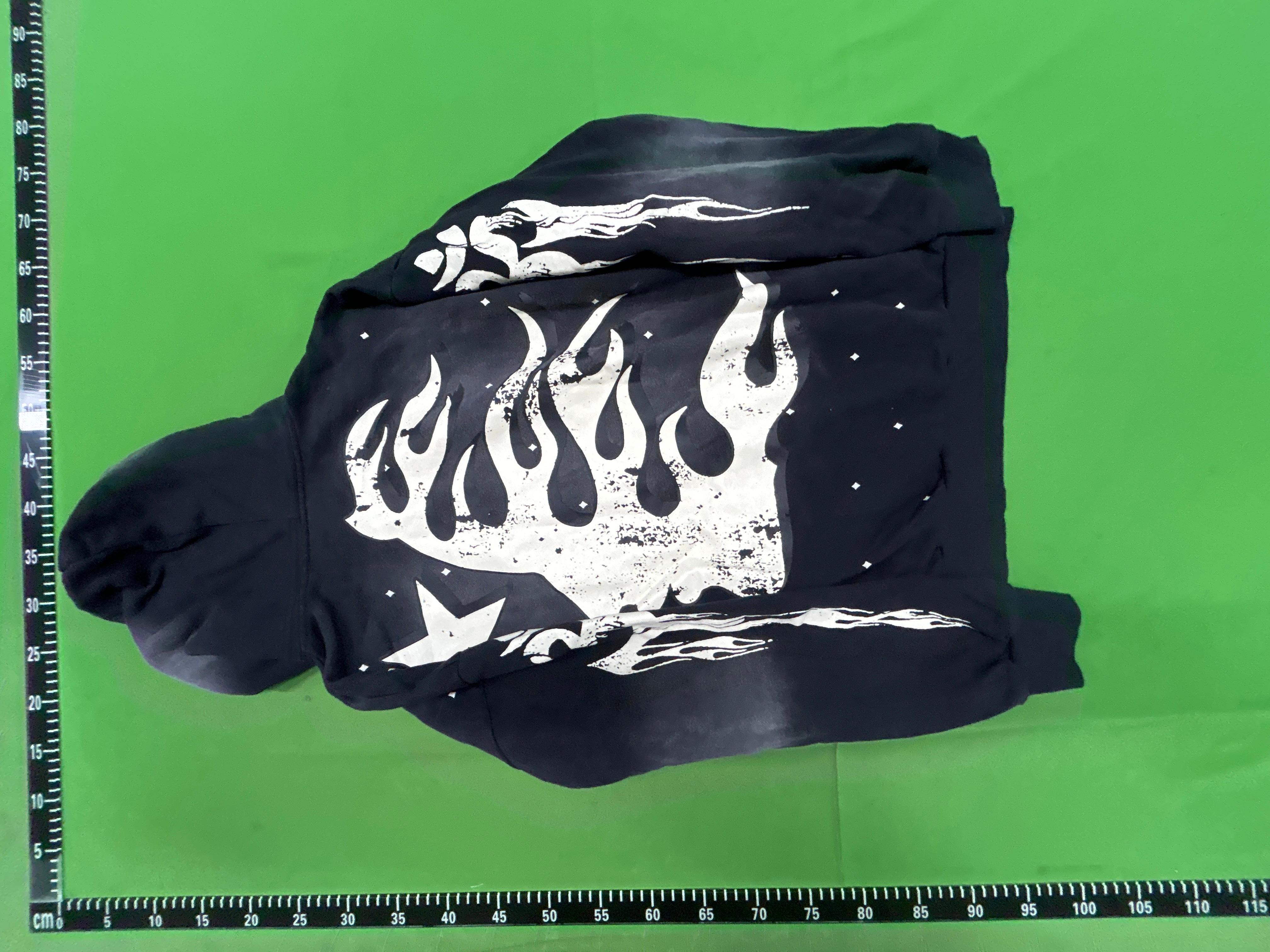 Foto QC 4 de Hellstar Hoodie Brain Logo Washed Zip-Up Black