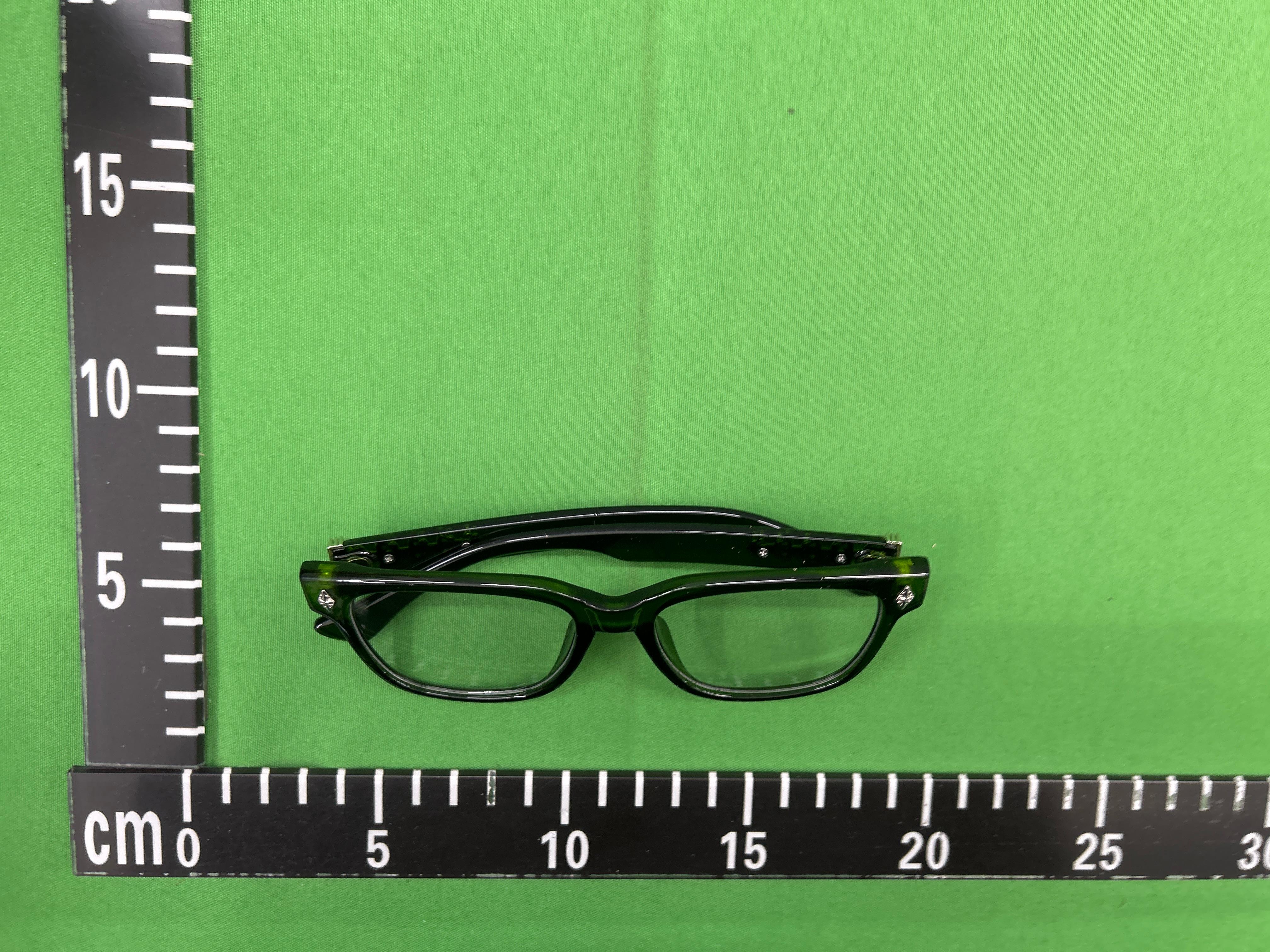 Foto QC 3 de Chrome Hearts Square-Frame Acetate Eyeglasses Crystal Gold (COX UCKER)