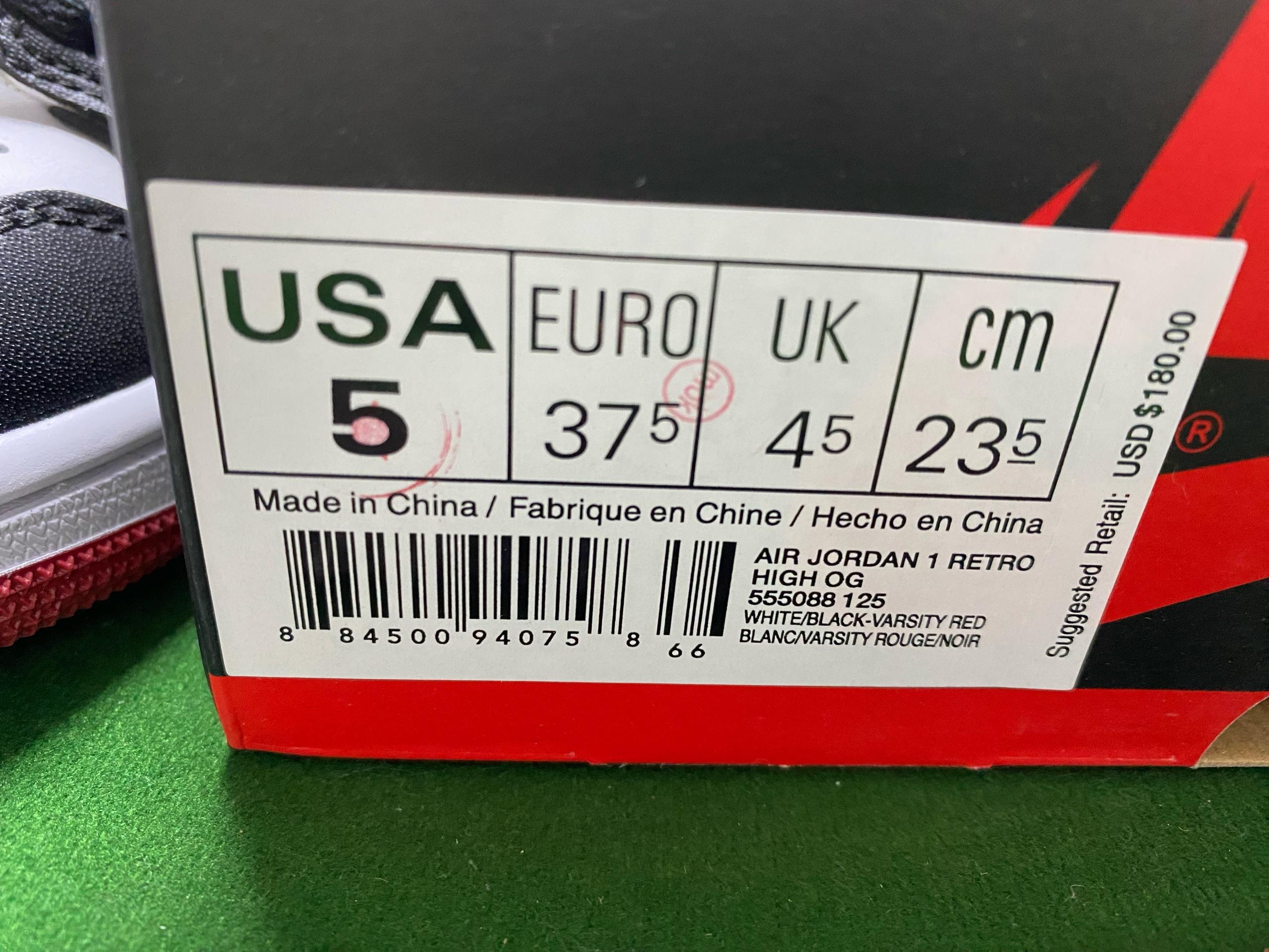 Foto QC 2 de Jordan 1 High OG Rare Air Sail Cinnabar DB4612-100