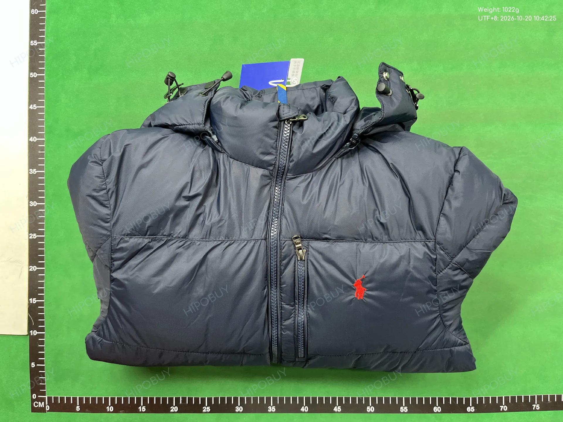 Foto QC 4 de Polo Ralph Lauren Puffer Jacket Detachable Hood Navy Blue