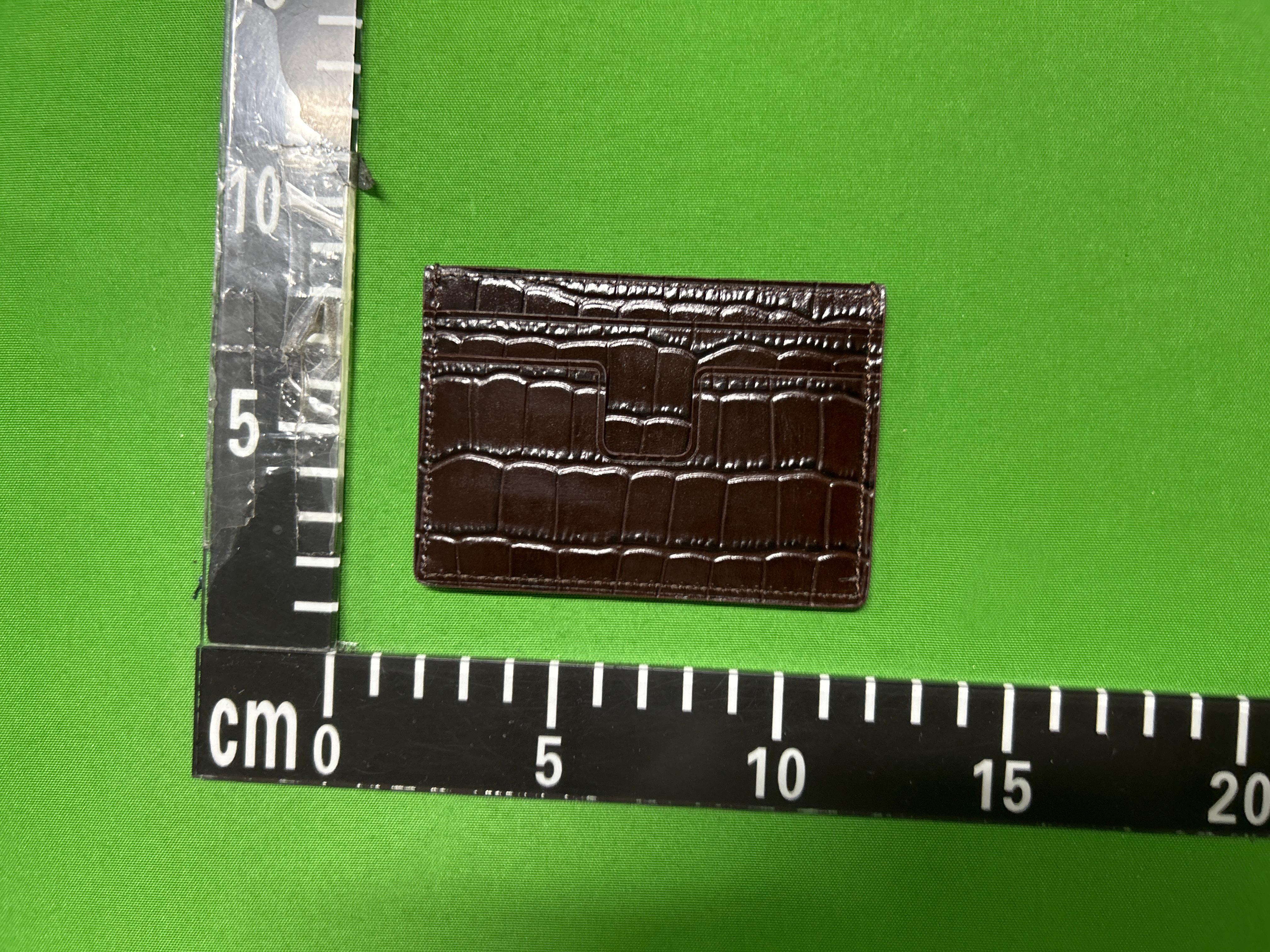 Foto QC 4 de Tom Ford T Line Cardholder Crocodile-Effect Leather Green