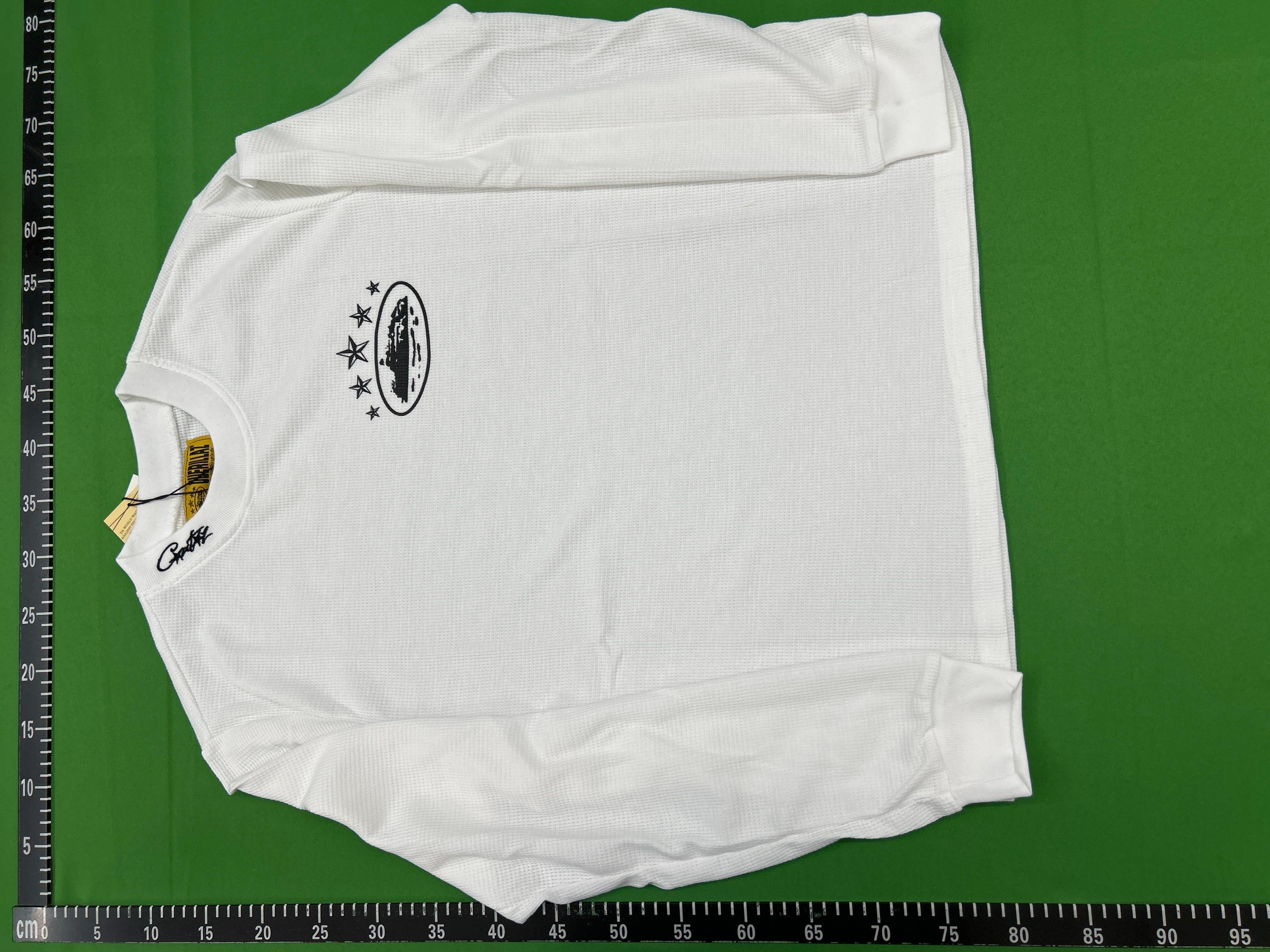 Foto QC 7 de Corteiz Alcatraz T-shirt Raglan Script White Olive