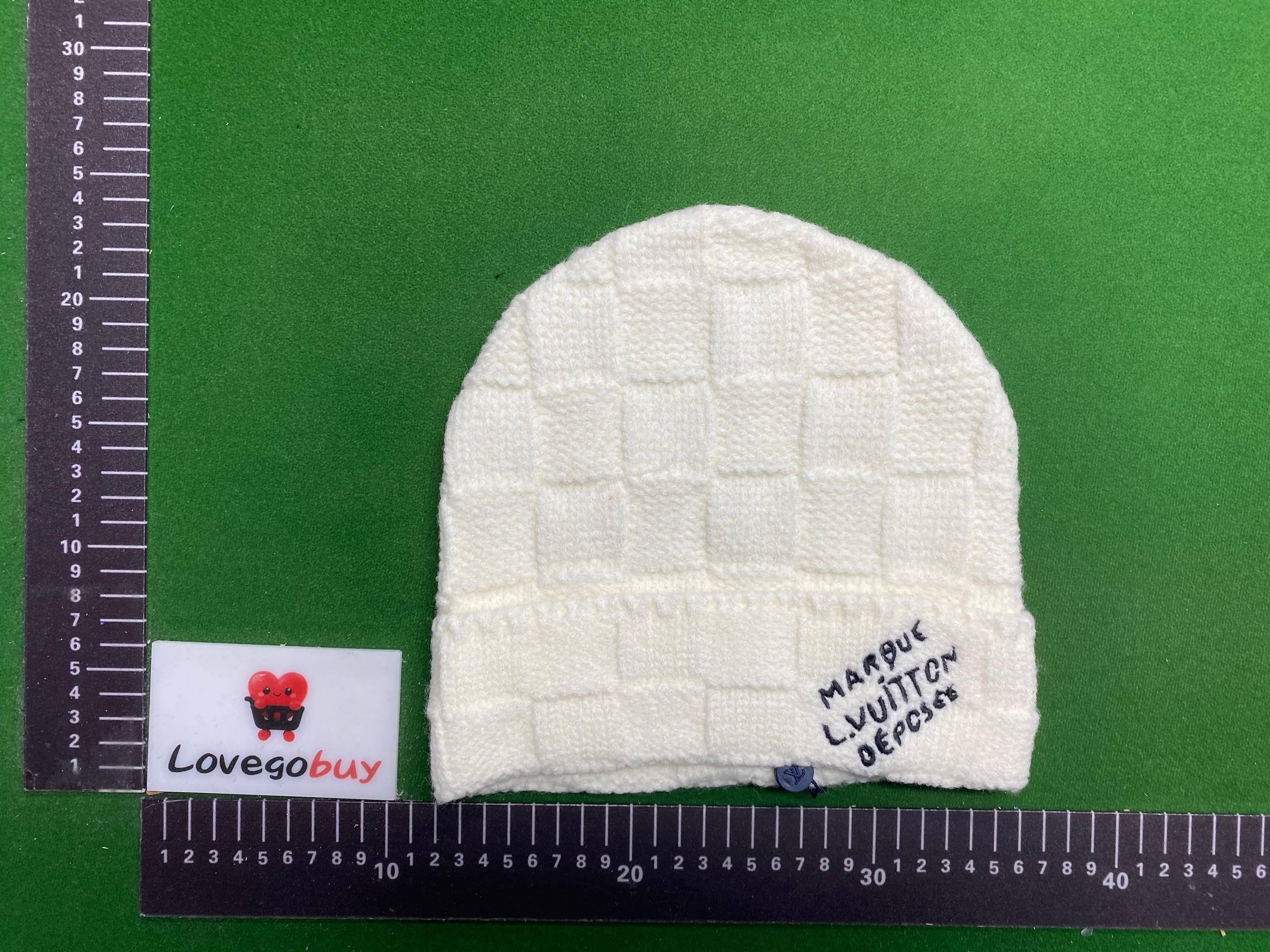 Foto QC 1 de Unbranded Embroidered Ribbed Beanie Off-White