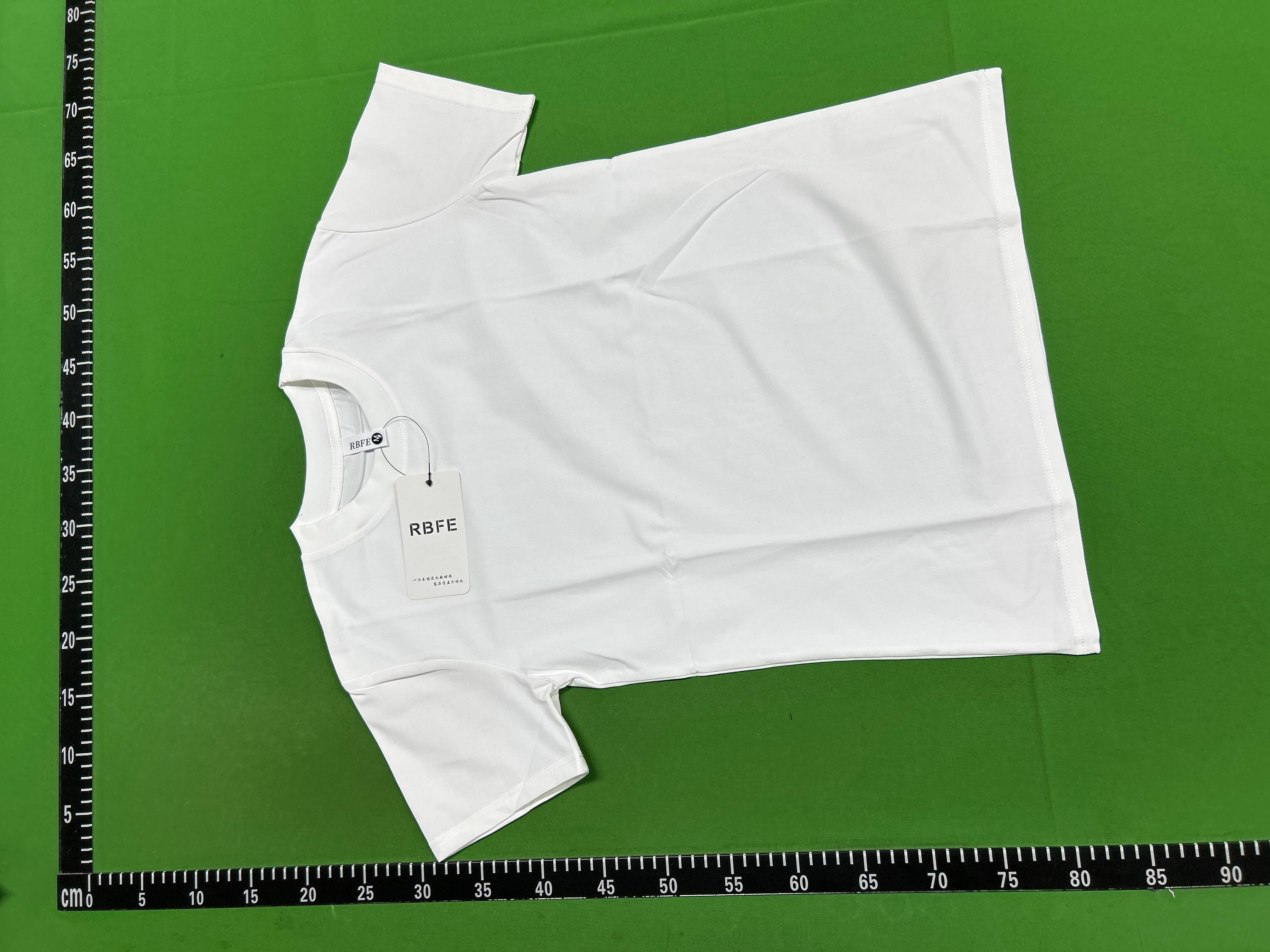 Foto QC 3 de Unbranded T-shirt Slim Fit Round Neck White