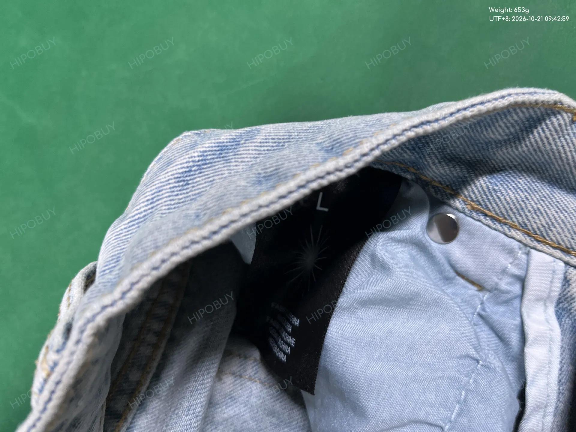 Foto QC 1 de Unbranded Micro Flare Washed Jeans Grey