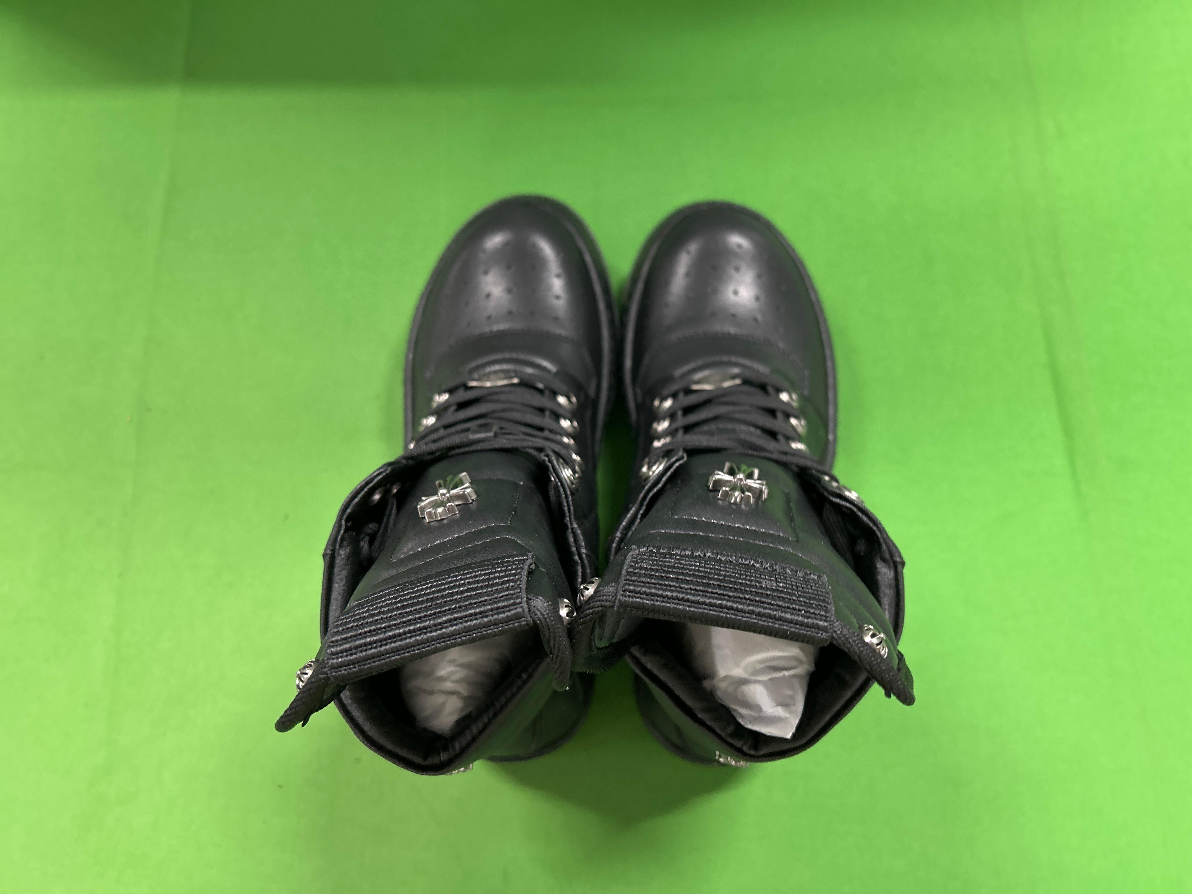 Foto QC 3 de Rick Owens Geobasket Leather High Top Jumbo Lace Black Milk