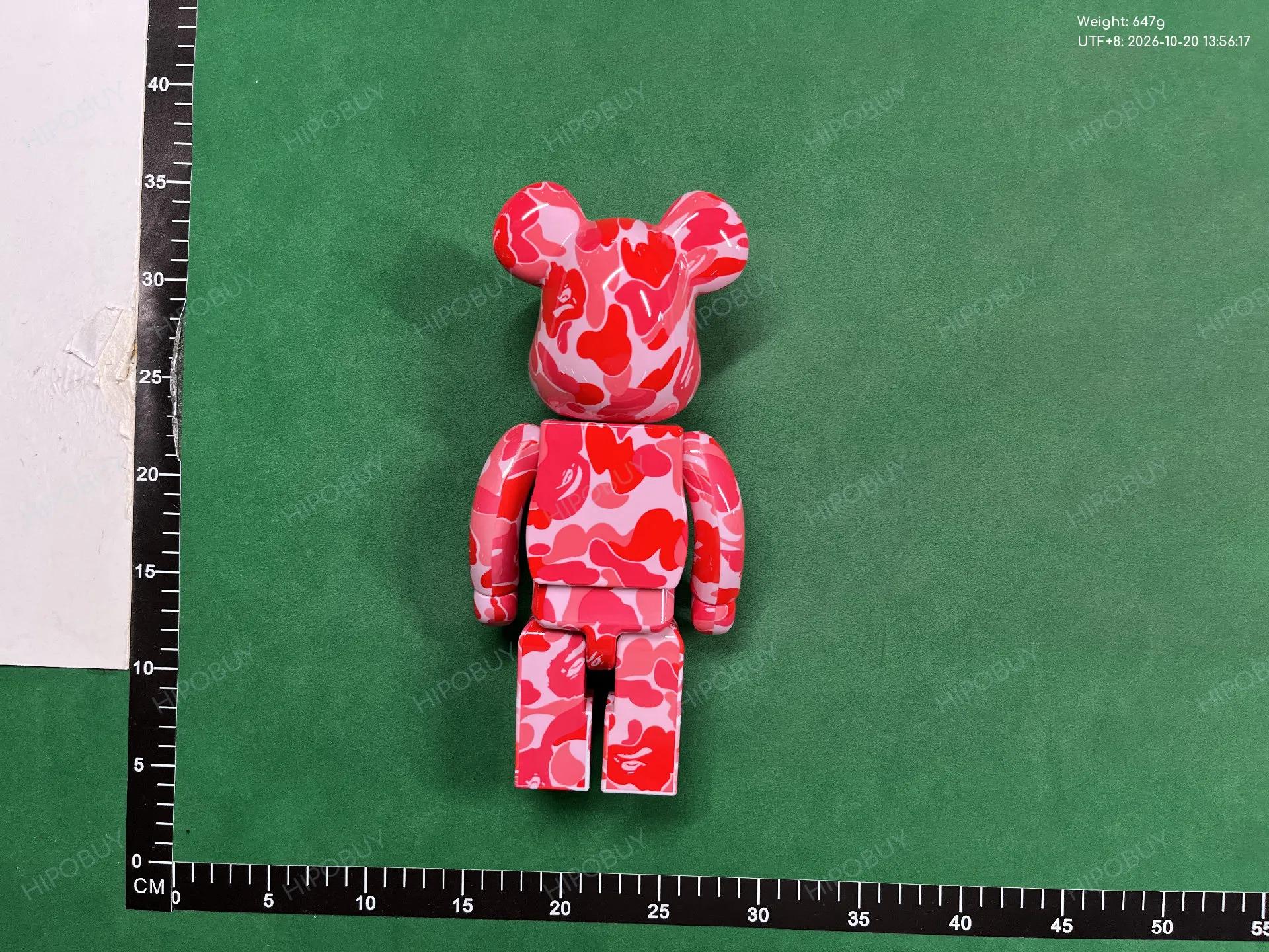 Foto QC 2 de Medicom Toy BE@RBRICK BAPE Play Camo Green 400% ABS Figure