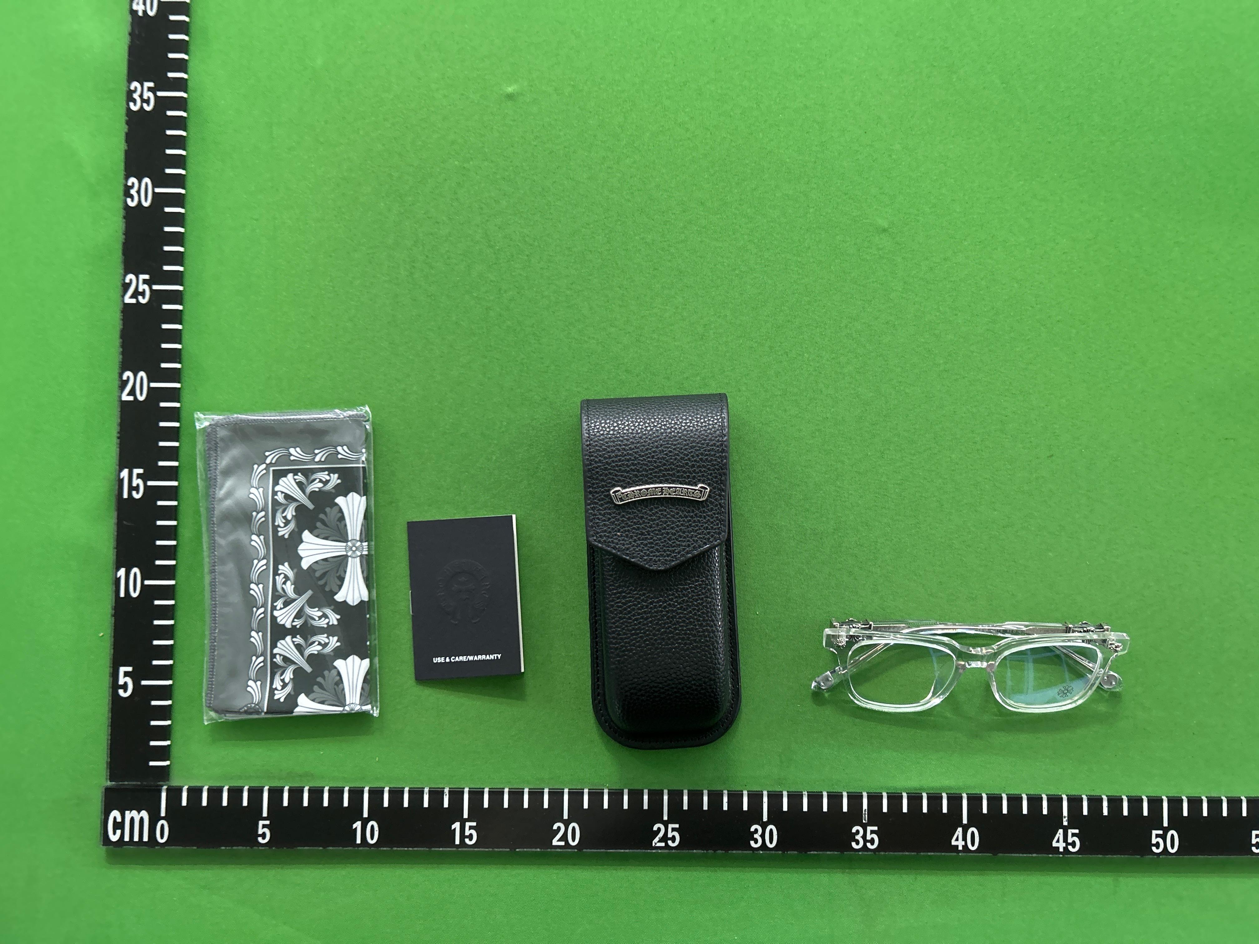 Foto QC 1 de Chrome Hearts Square-Frame COX UCKER Acetate Sunglasses Matte Black Black (COX UCKER)