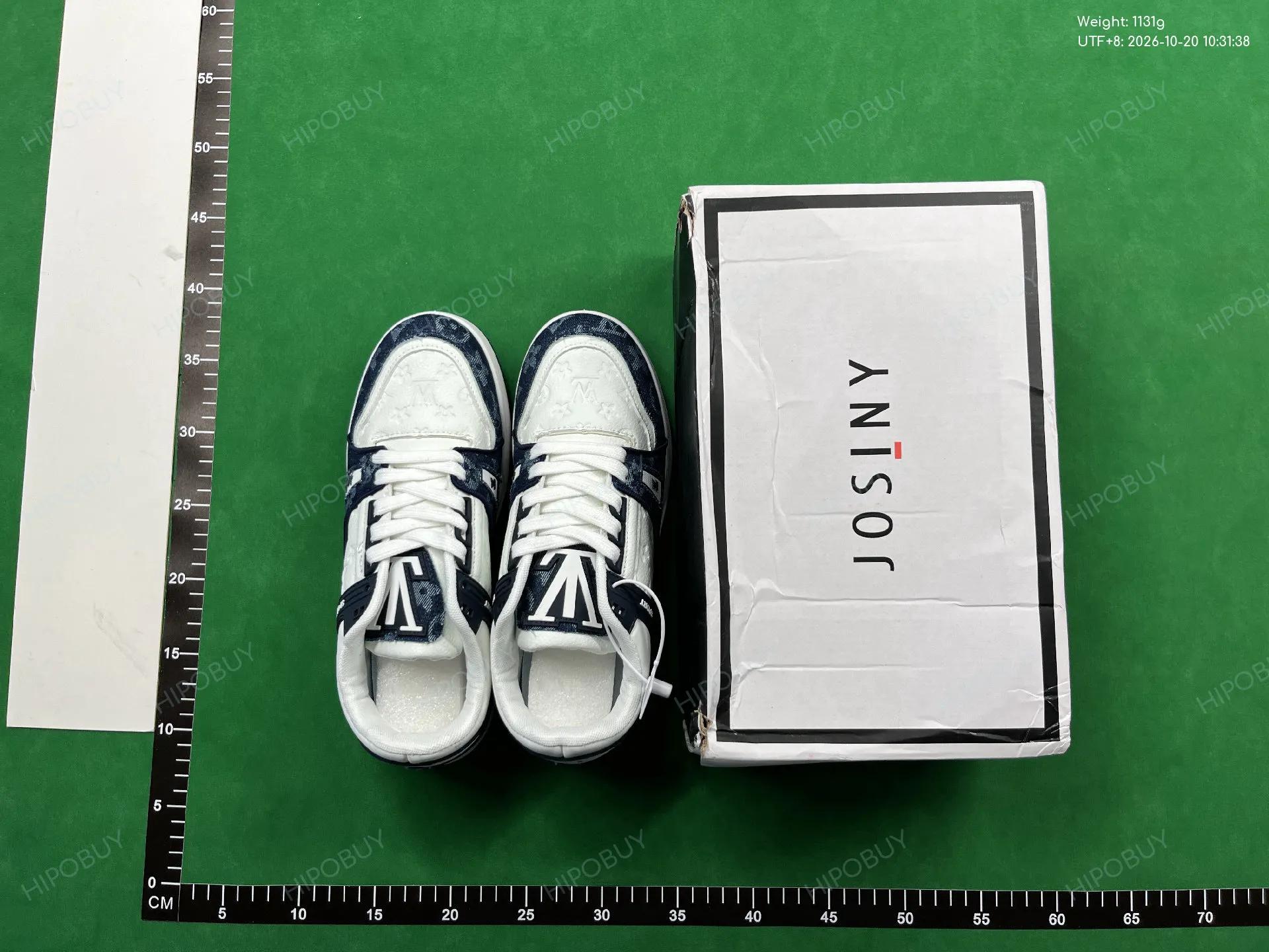Foto QC 1 de Louis Vuitton Trainer Low Black White Monogram Denim S01