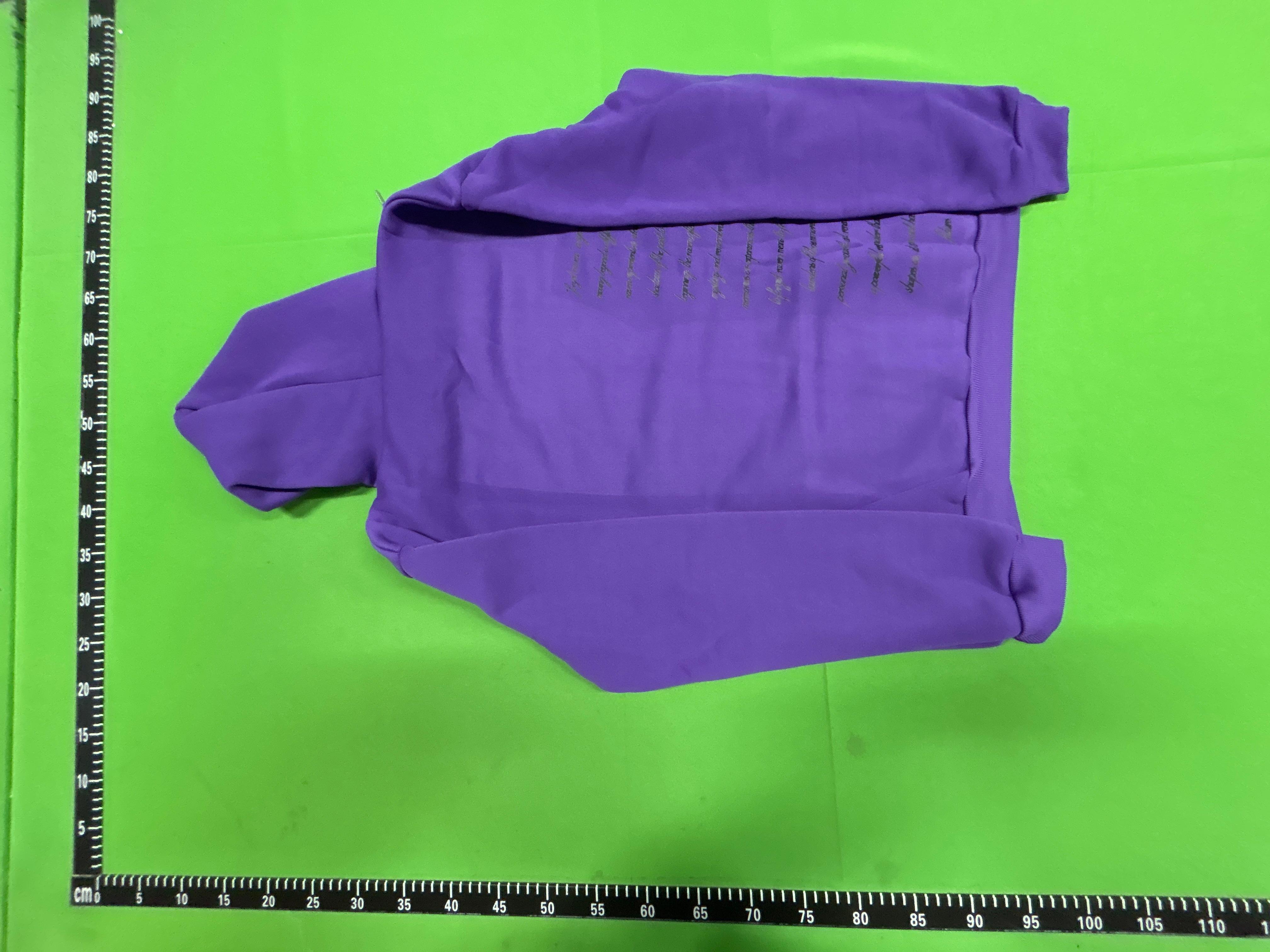 Foto QC 3 de Unbranded Letter Print Hoodie Black