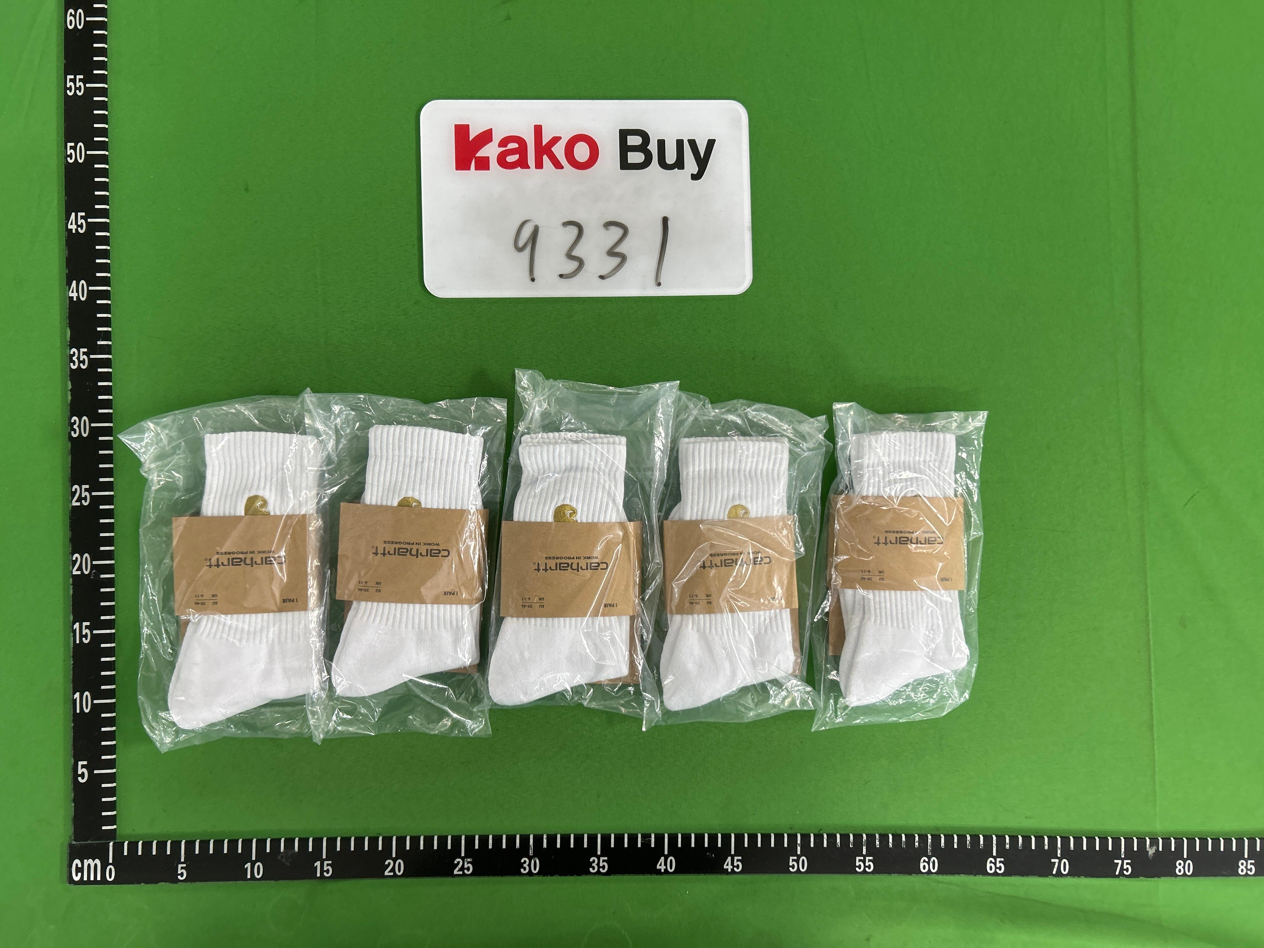 Foto QC 5 de Carhartt WIP Crew Socks Gold Embroidered Logo White