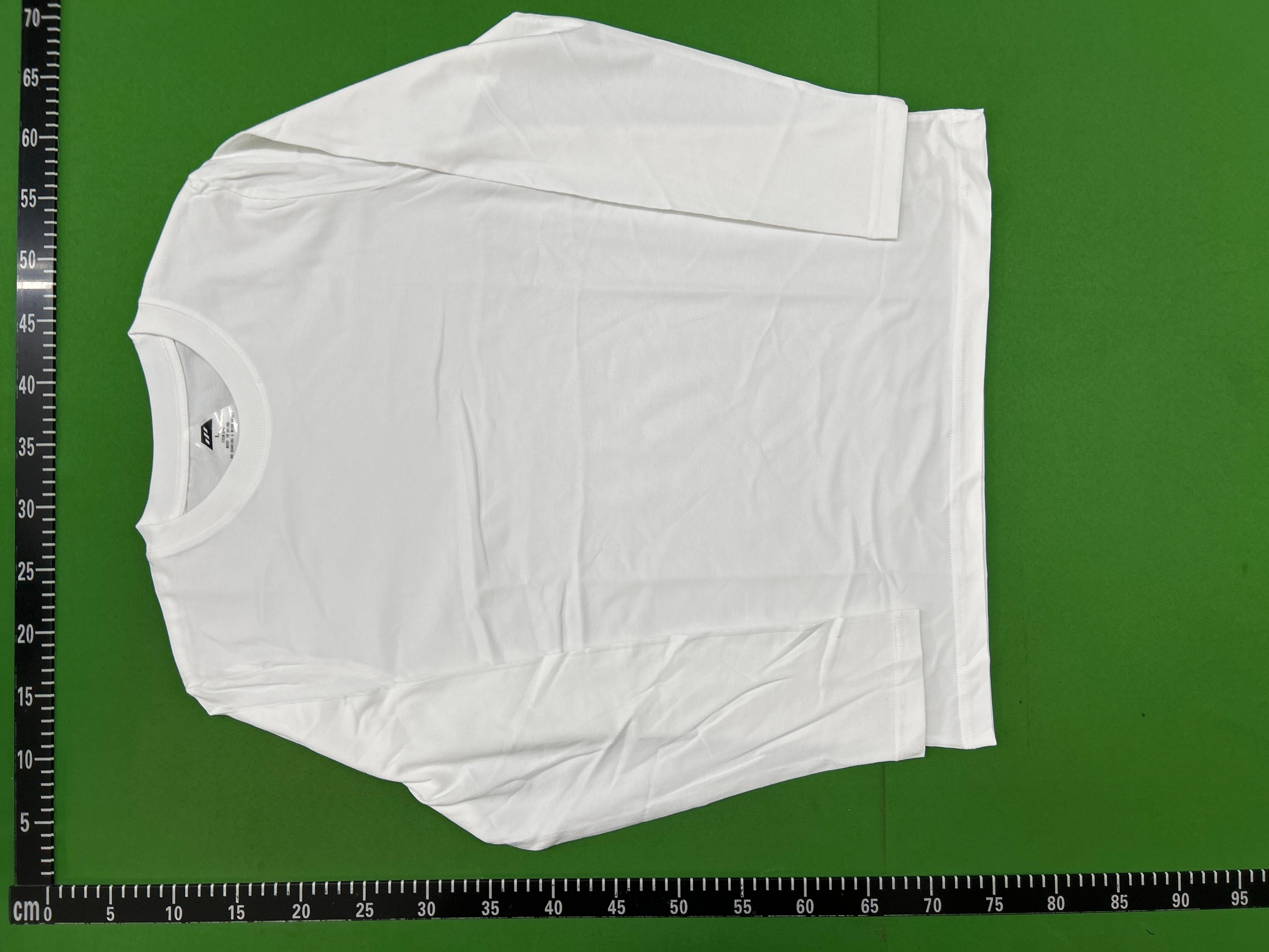 Foto QC 7 de Yellow Sparrow Knitting T-shirt Long-Sleeve White