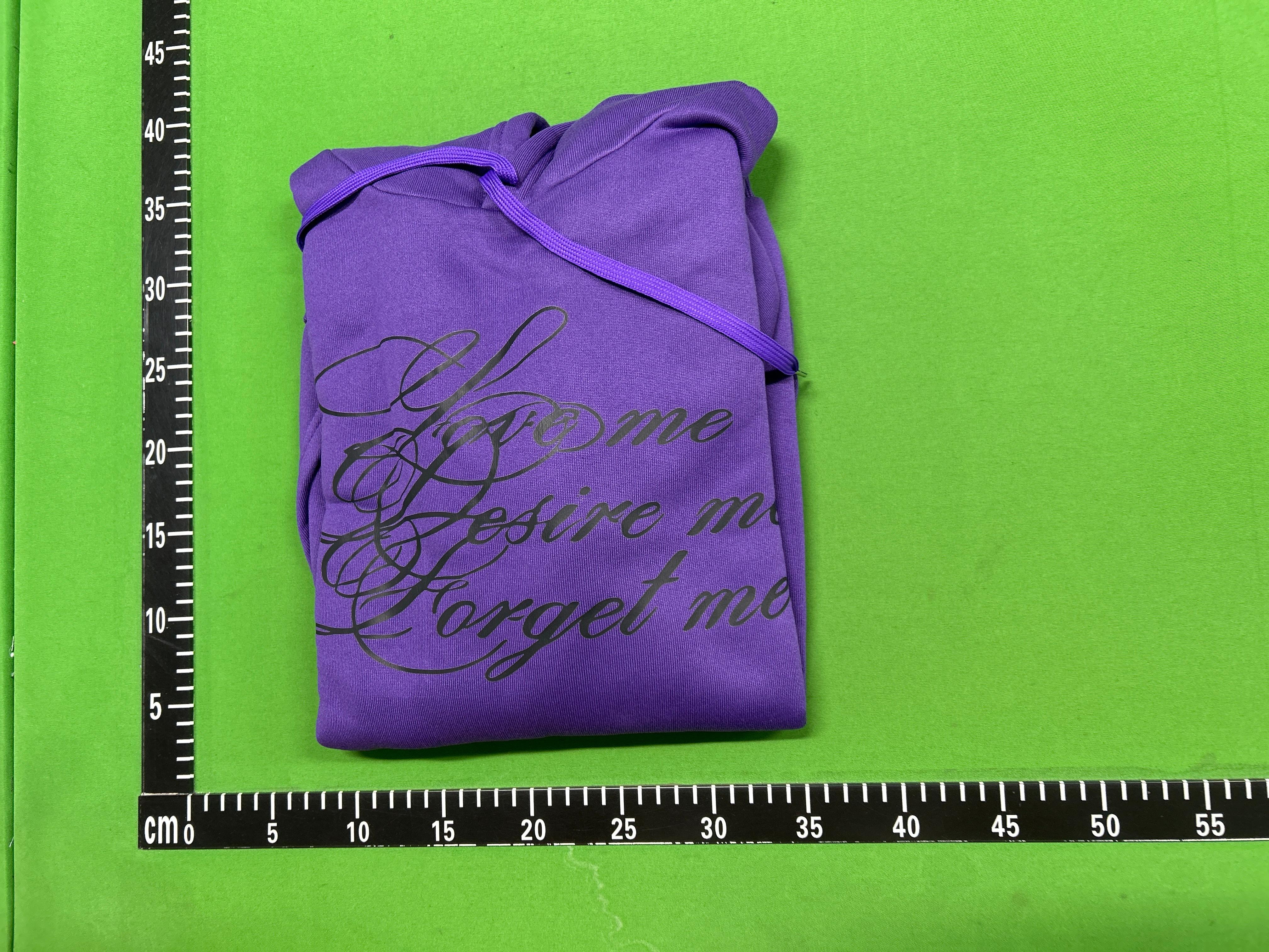 Foto QC 1 de Unbranded Letter Print Hoodie Black
