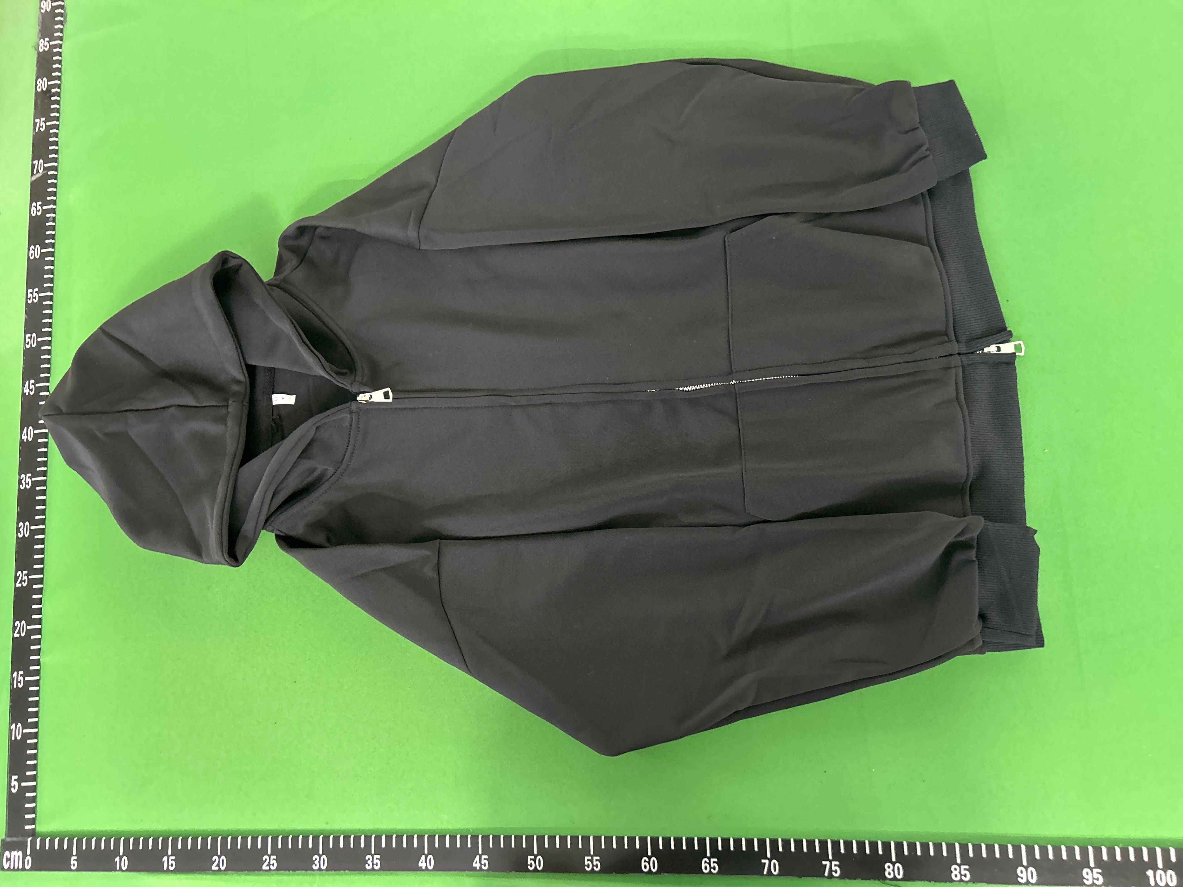 Foto QC 3 de Other Hoodie Jacket Double Zipper Black