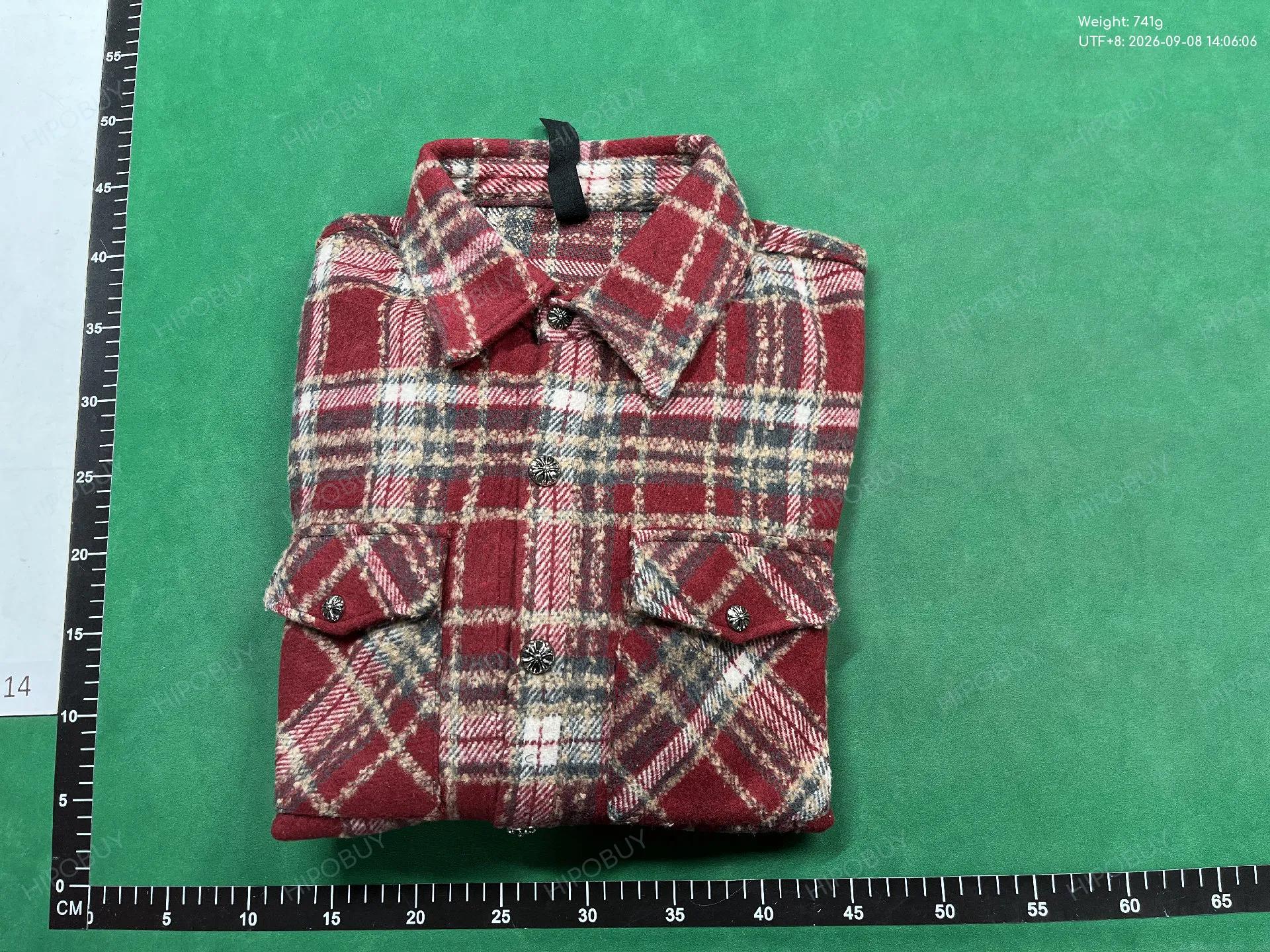 Foto QC 8 de Unbranded Flannel Jacket Plaid Black Brown