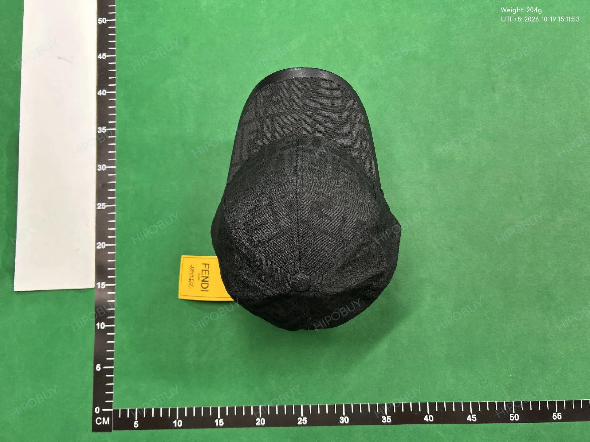 Foto QC 5 de Fendi FF Monogram Leather Trim Cap Tobacco/Black