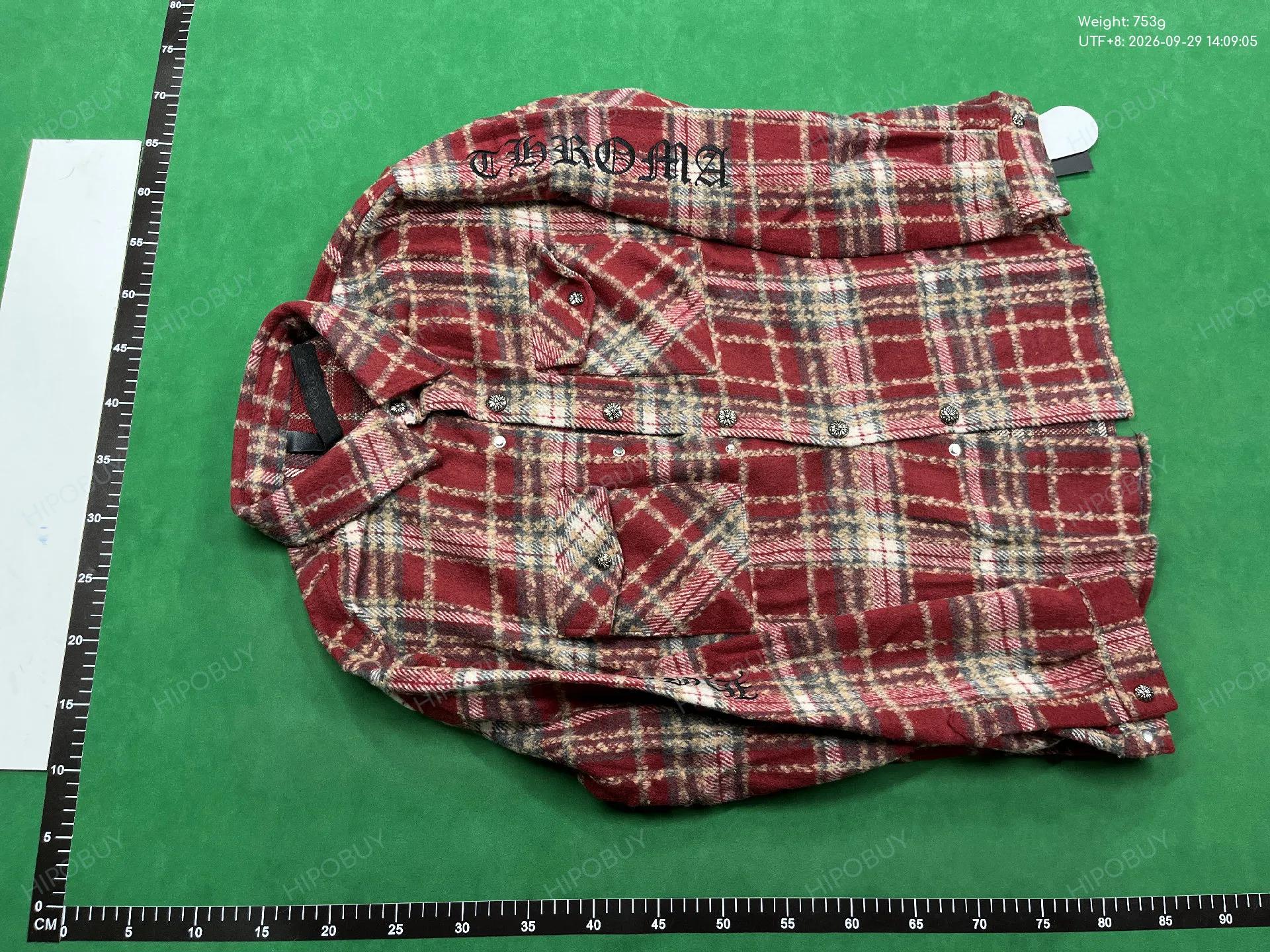 Foto QC 2 de Unbranded Flannel Jacket Plaid Black Brown