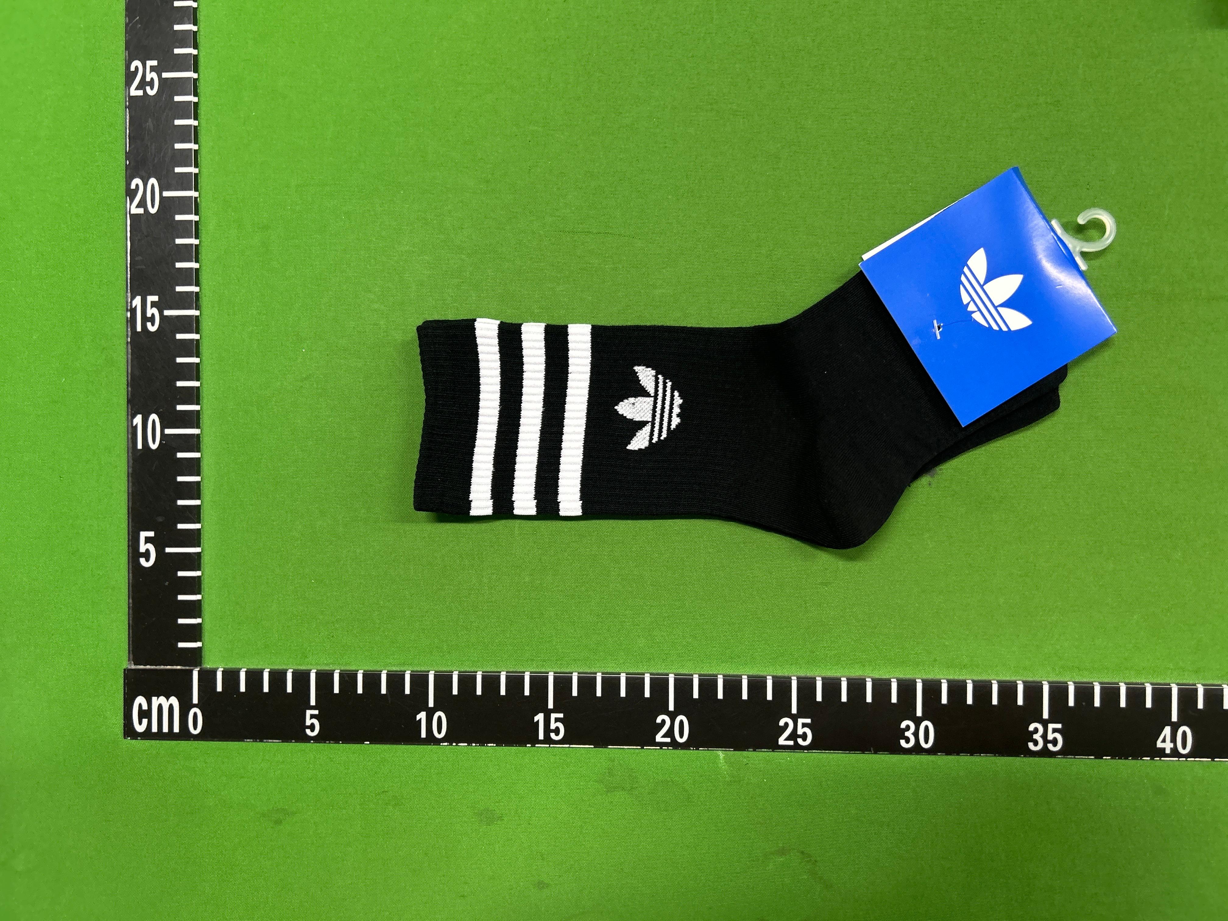 Foto QC 5 de adidas Originals Crew Socks 3-Stripes Trefoil White Black