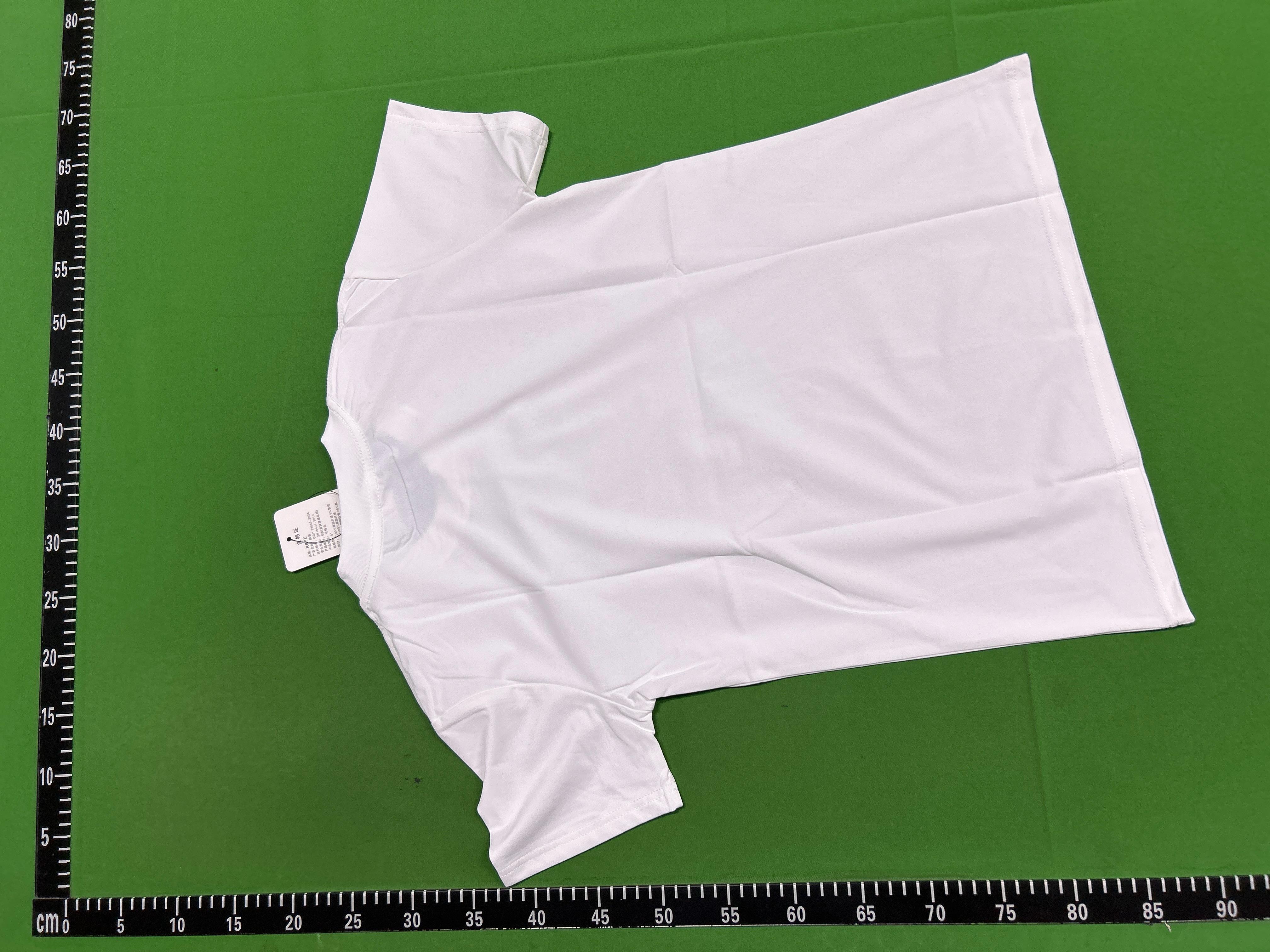 Foto QC 4 de Unbranded T-shirt Slim Fit Round Neck White