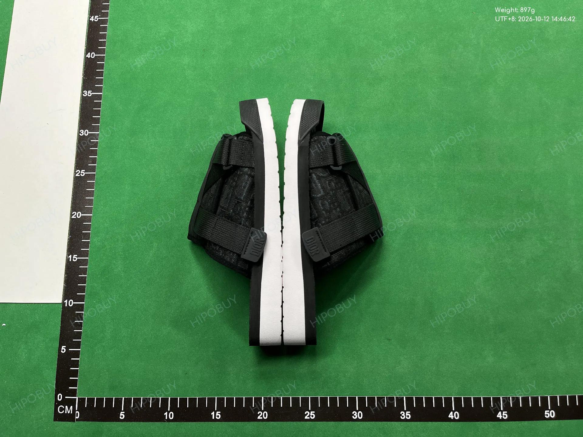 Foto QC 4 de Dior Alpha Sandals Oblique Canvas Black
