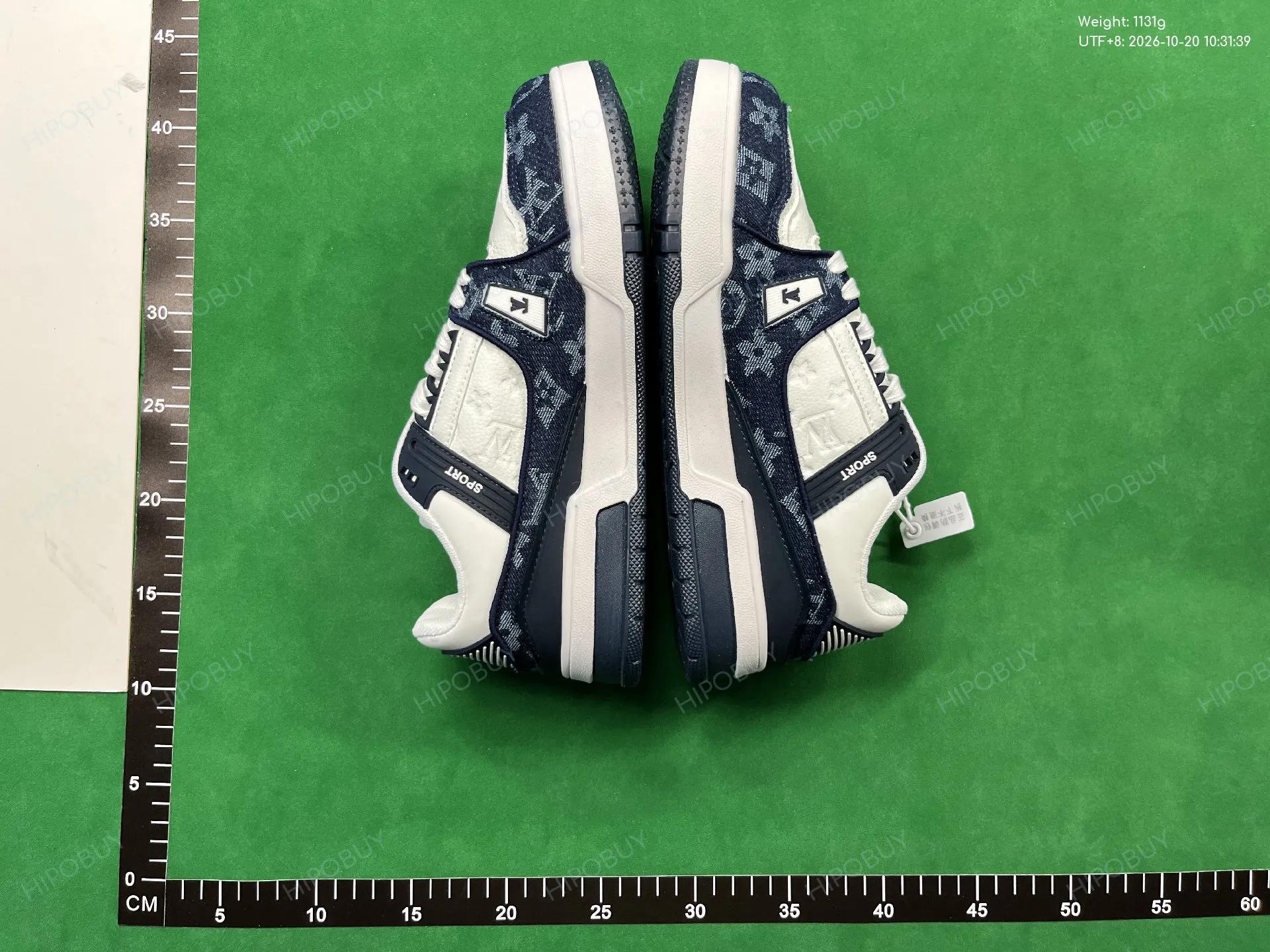 Foto QC 4 de Louis Vuitton Trainer Low Black White Monogram Denim S01