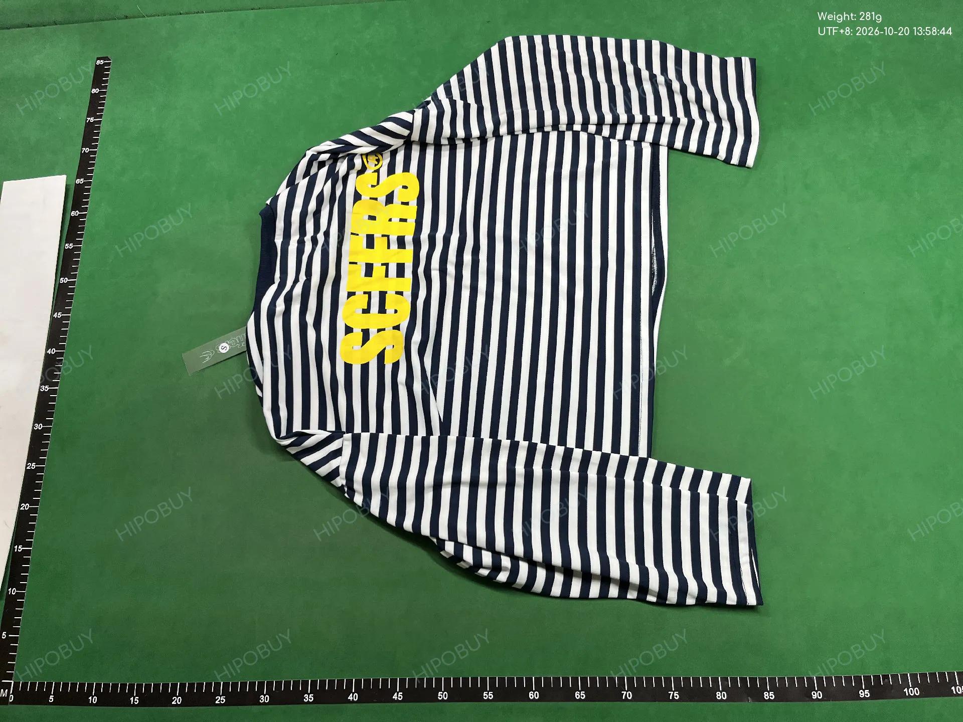 Foto QC 3 de Scuffers T-shirt Striped Logo Navy White