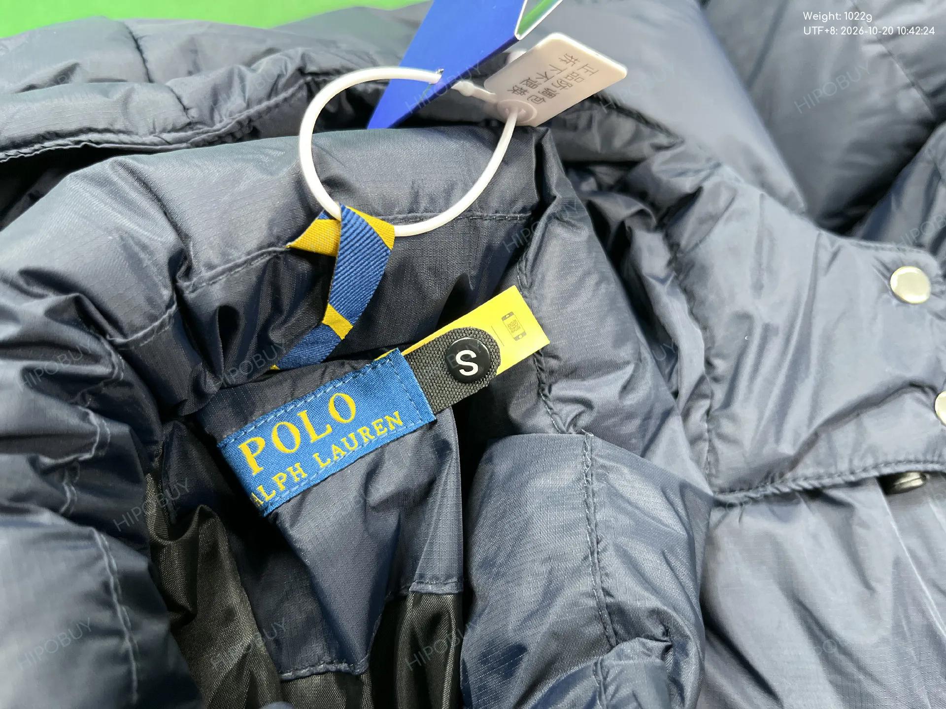 Foto QC 1 de Polo Ralph Lauren Puffer Jacket Detachable Hood Navy Blue