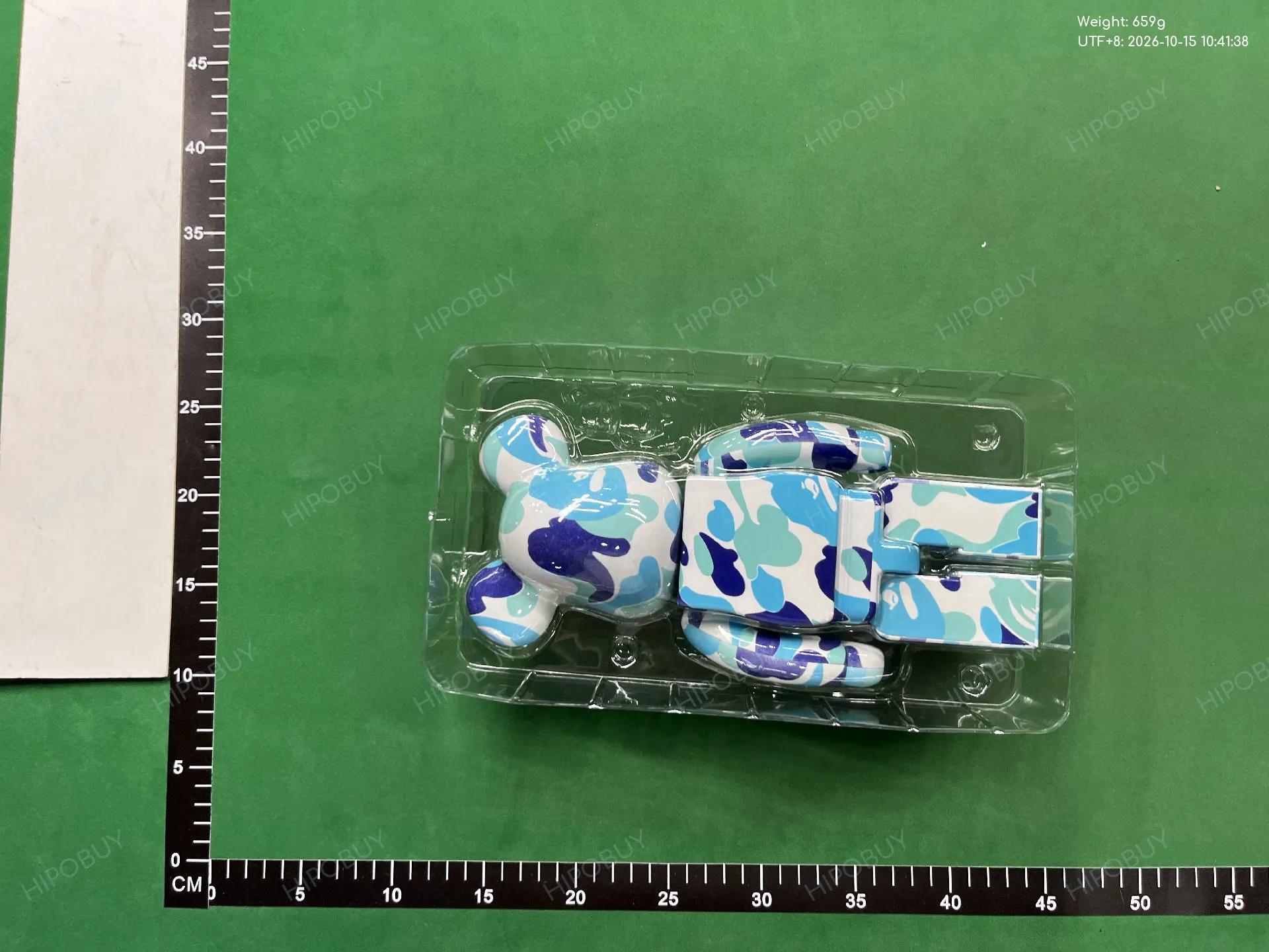 Foto QC 8 de Medicom Toy BE@RBRICK BAPE Play Camo Green 400% ABS Figure