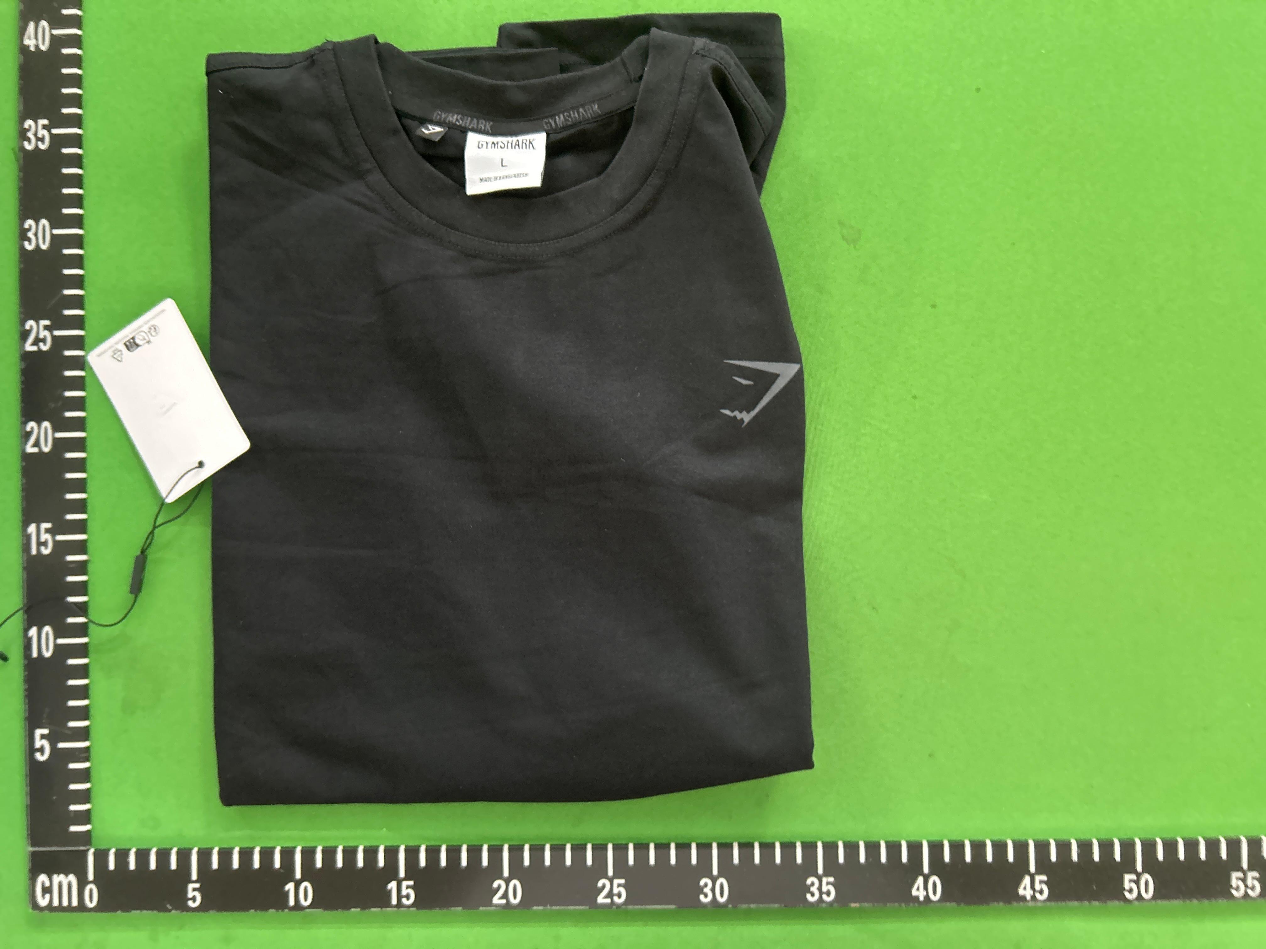 Foto QC 1 de Gymshark Power T-shirt Arched Back Logo Black