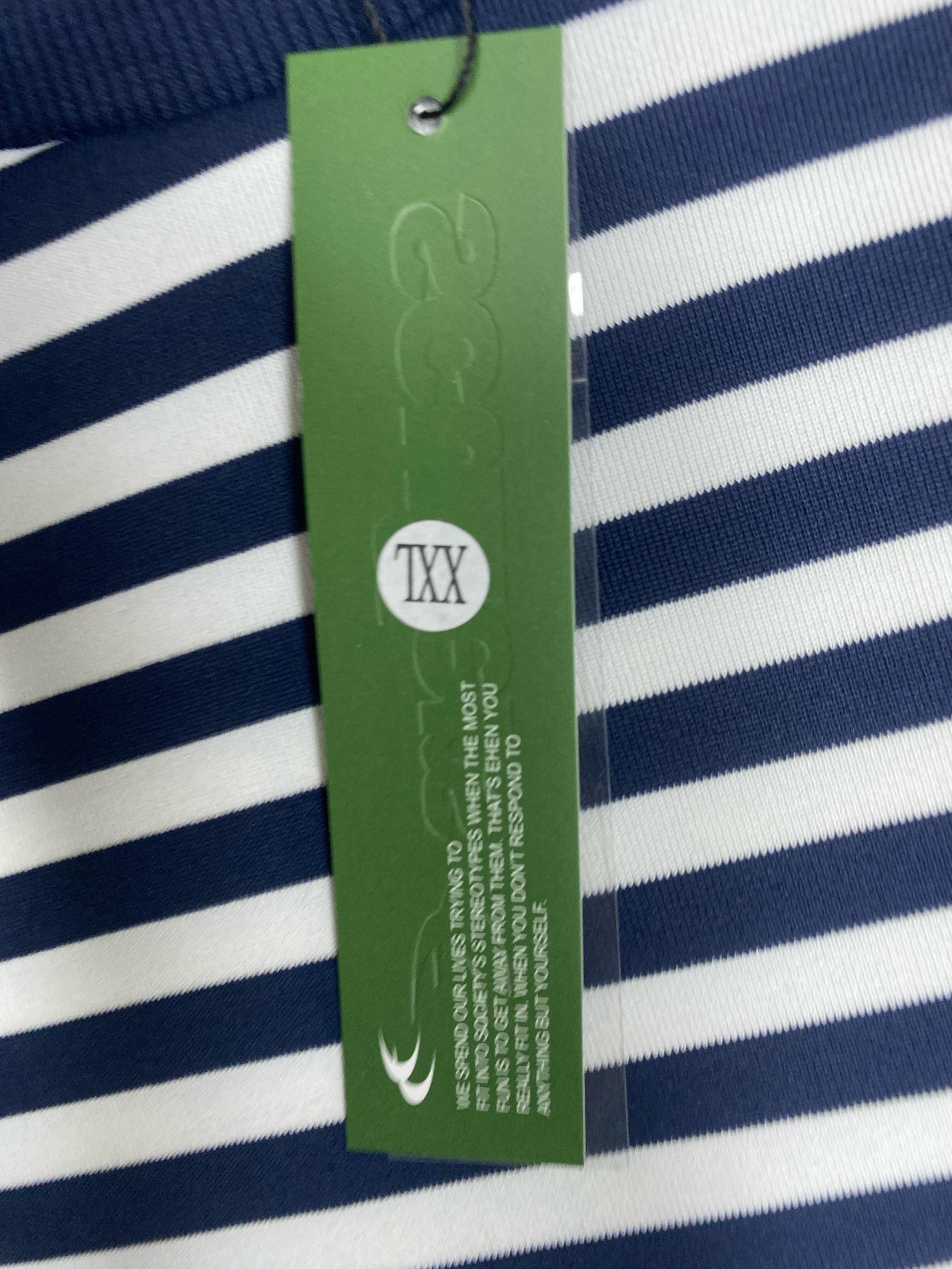 Foto QC 7 de Scuffers T-shirt Striped Logo Navy White