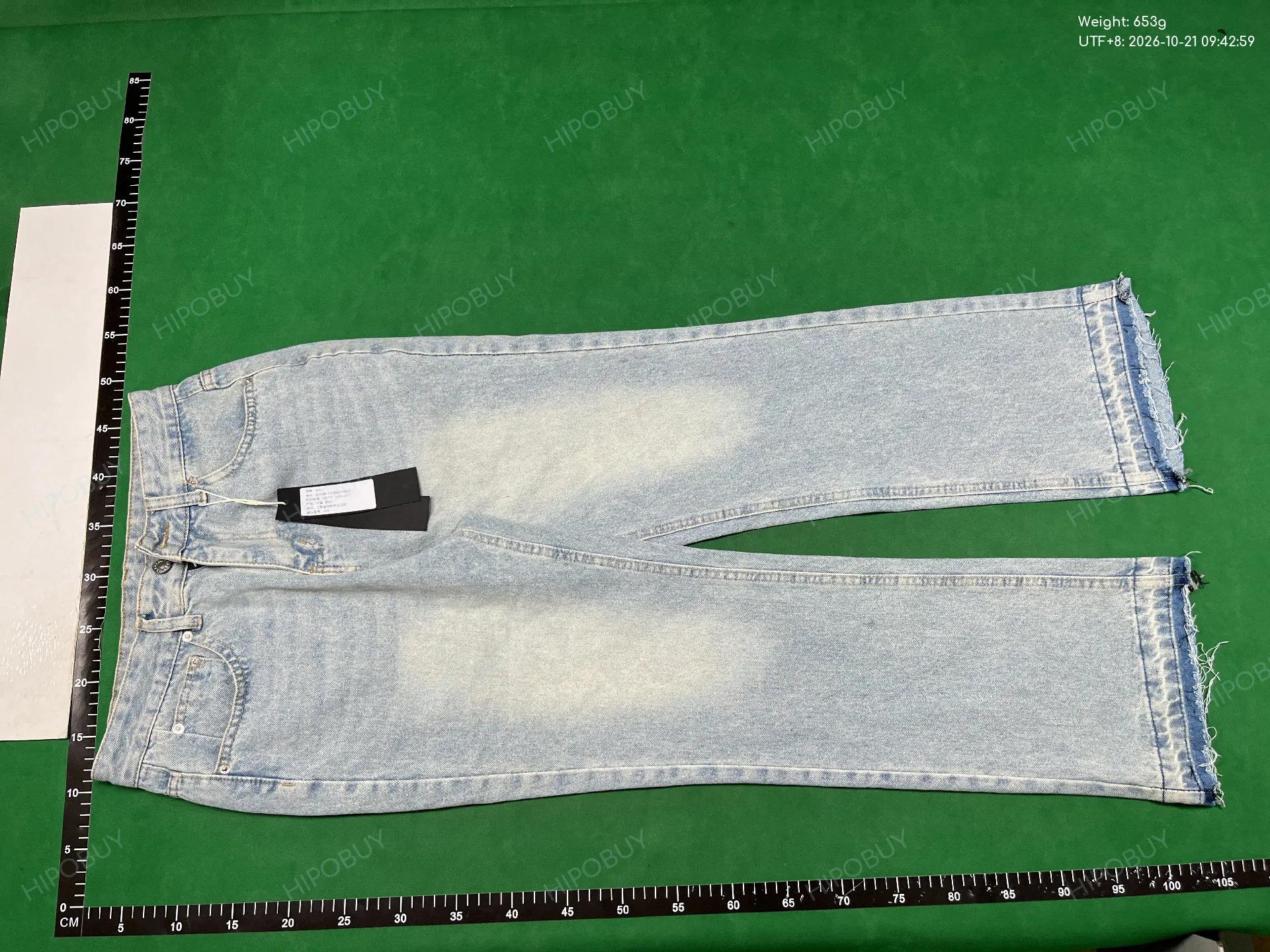 Foto QC 2 de Unbranded Micro Flare Washed Jeans Grey