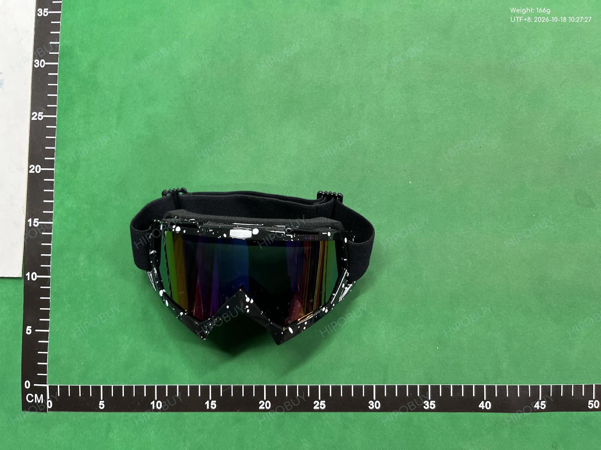 Foto QC 4 de Unbranded Ski Plastic Goggles Orange Blue Mirrored