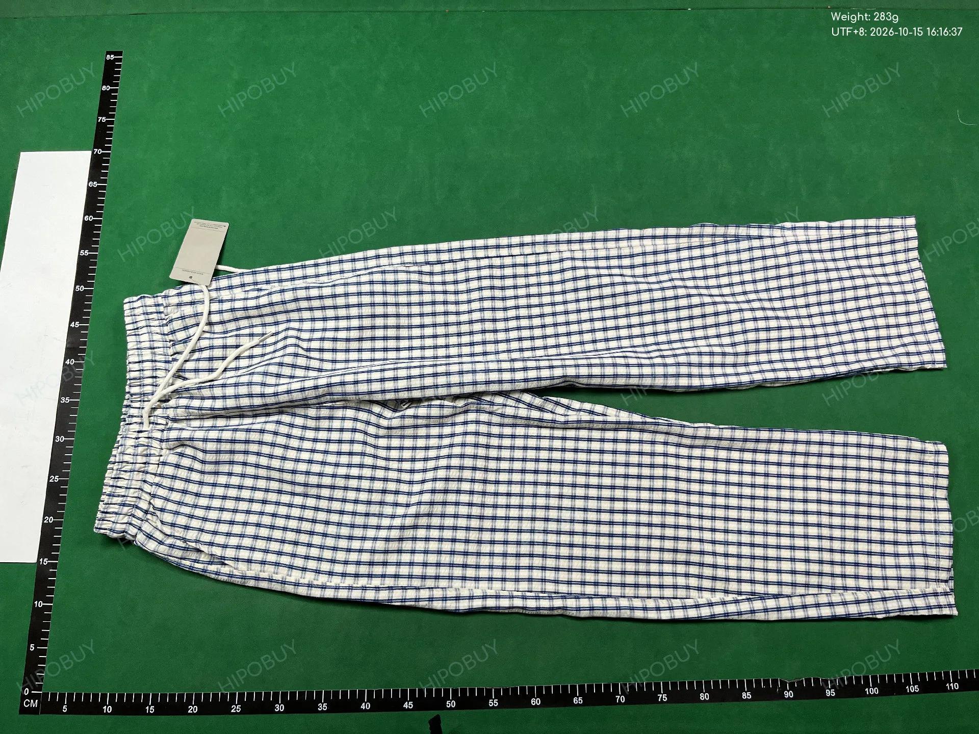 Foto QC 2 de Carhartt WIP Pants Seersucker Plaid Blue White